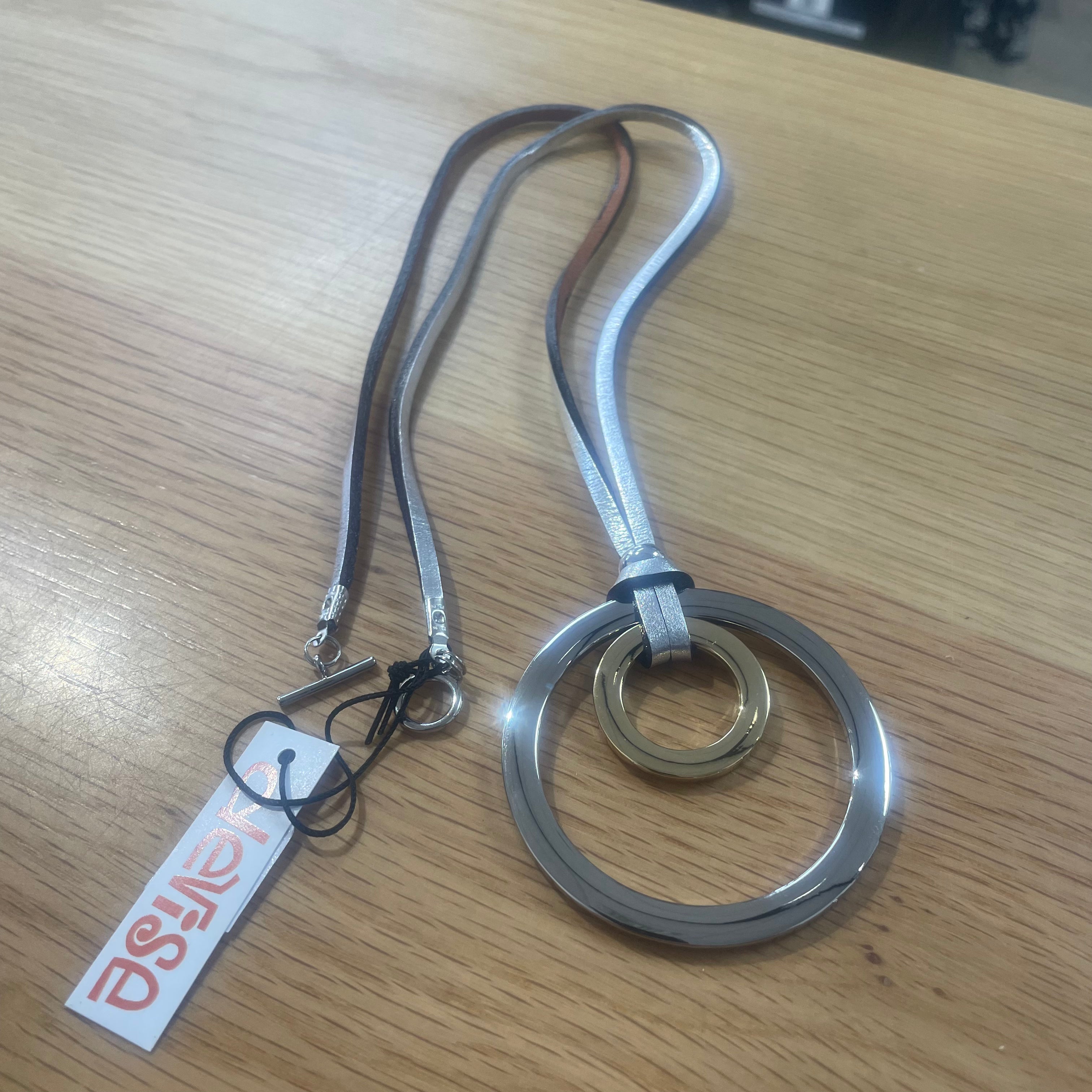 Leather Cord Necklace with Pendant