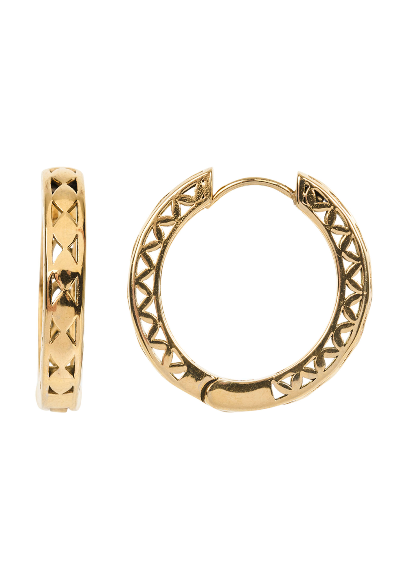 Grace Round Earrings - Hoop