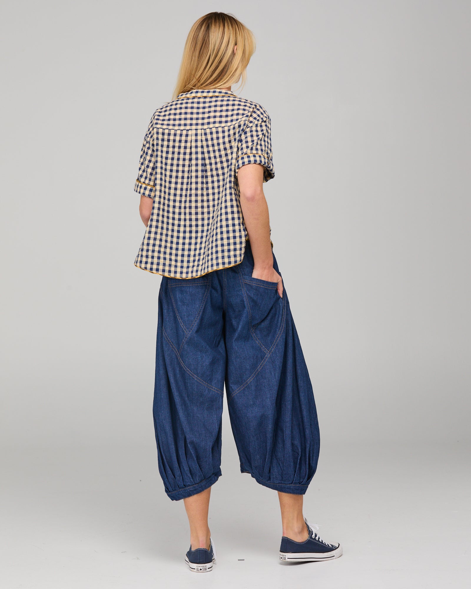 Guru Pant - Dark Denim with Contrast Stitching