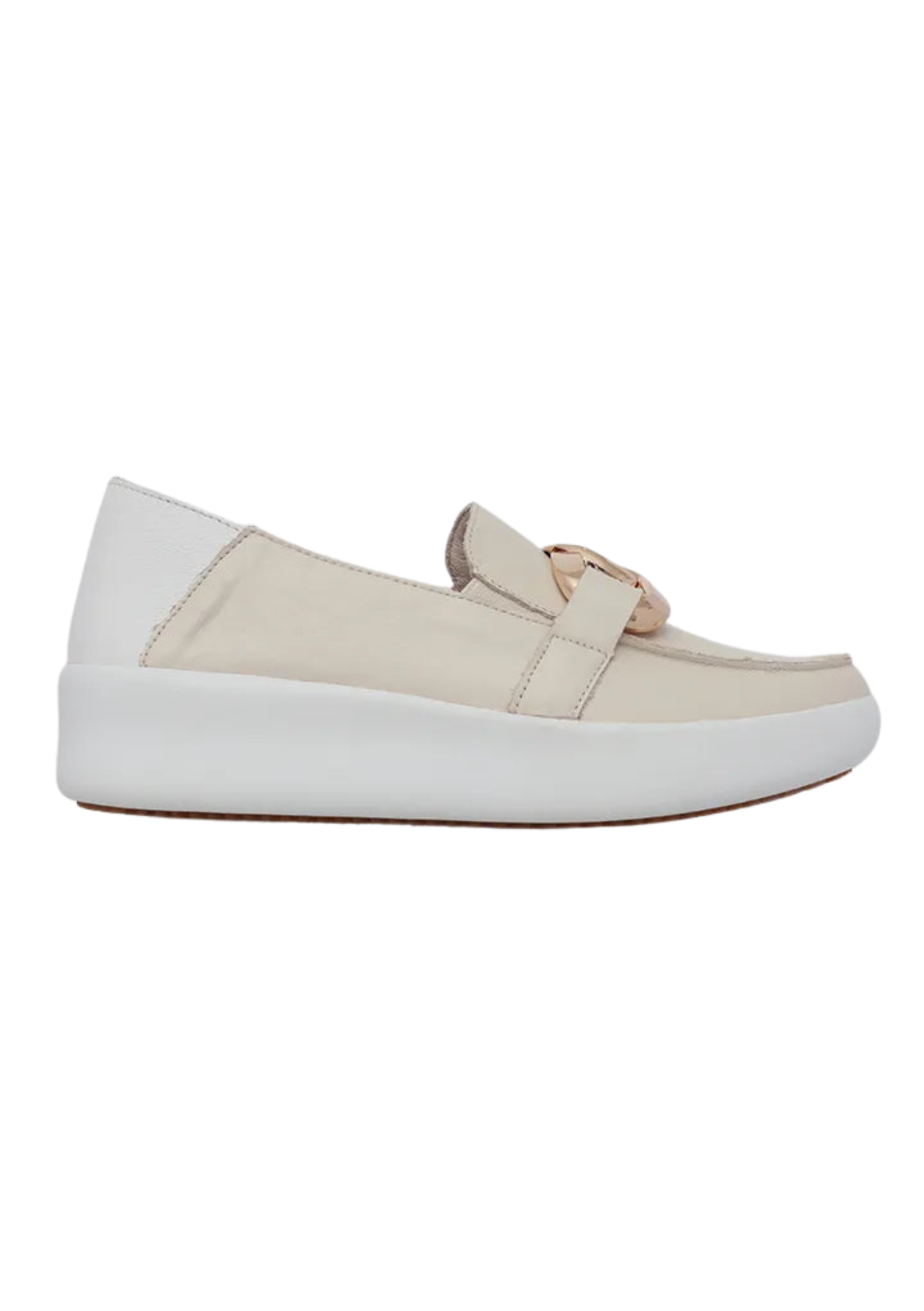 Mooch Loafer - Cream Leather