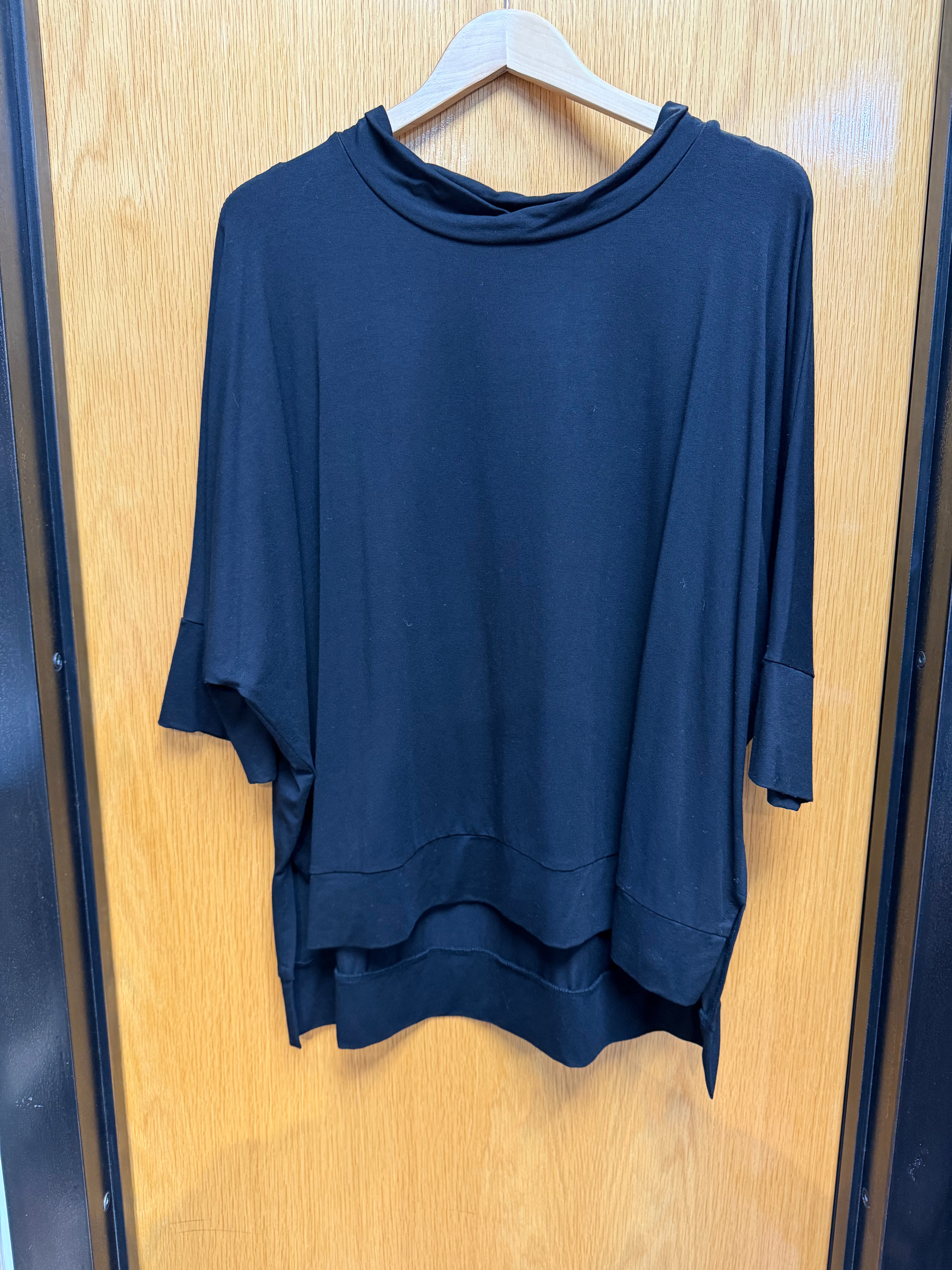 CLEARANCE Batwing Overtop - Black