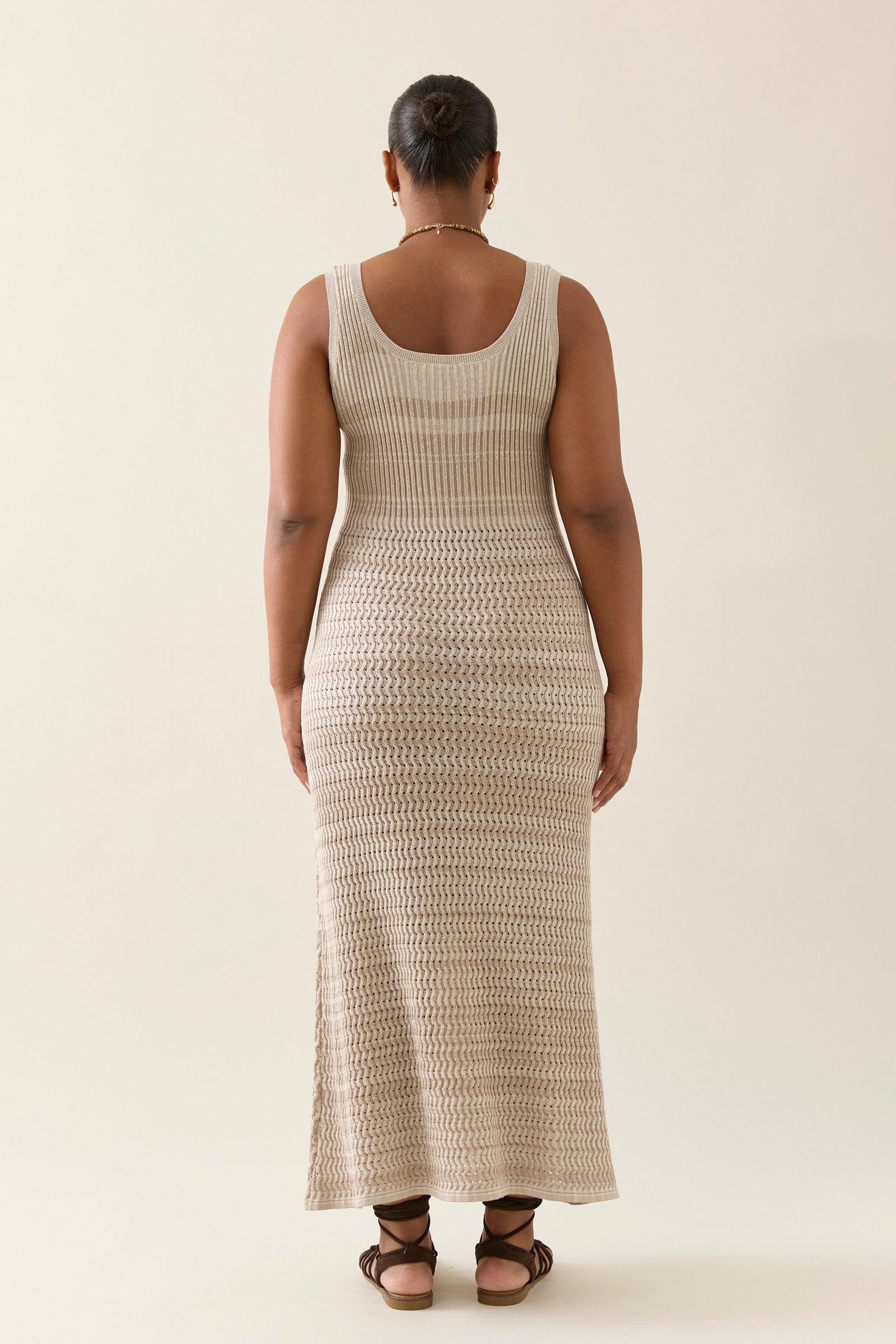 Ida Knit Tank Dress - Canvas