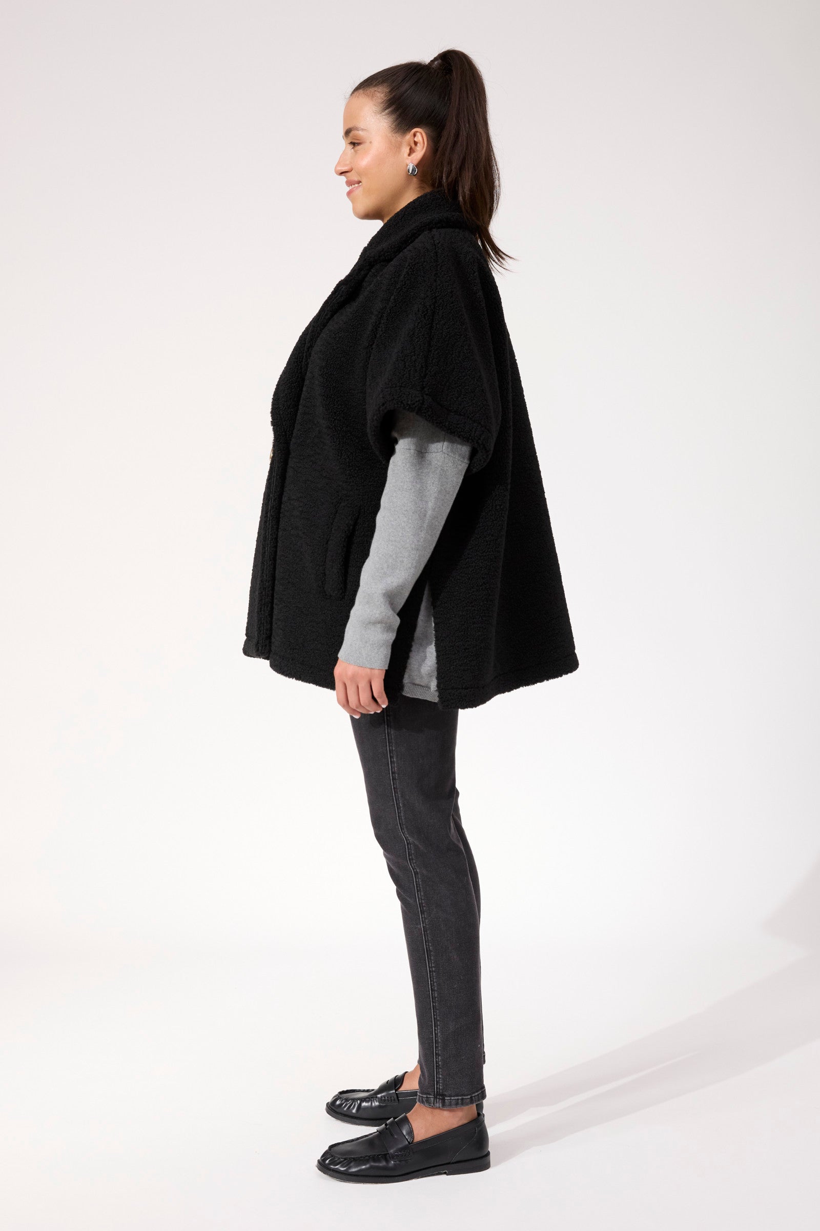 Jackson Oversized Vest - Black