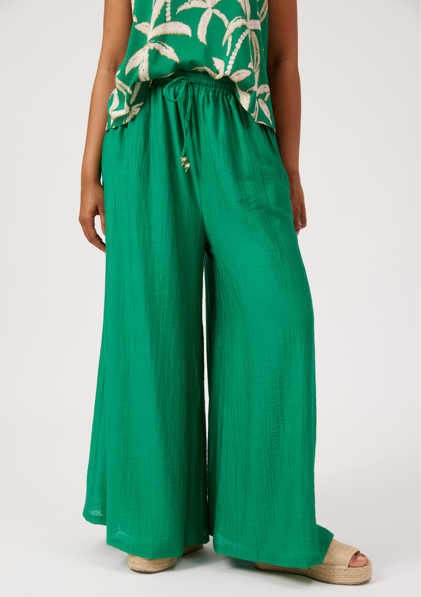 Kenya Palazzo Pant - Green