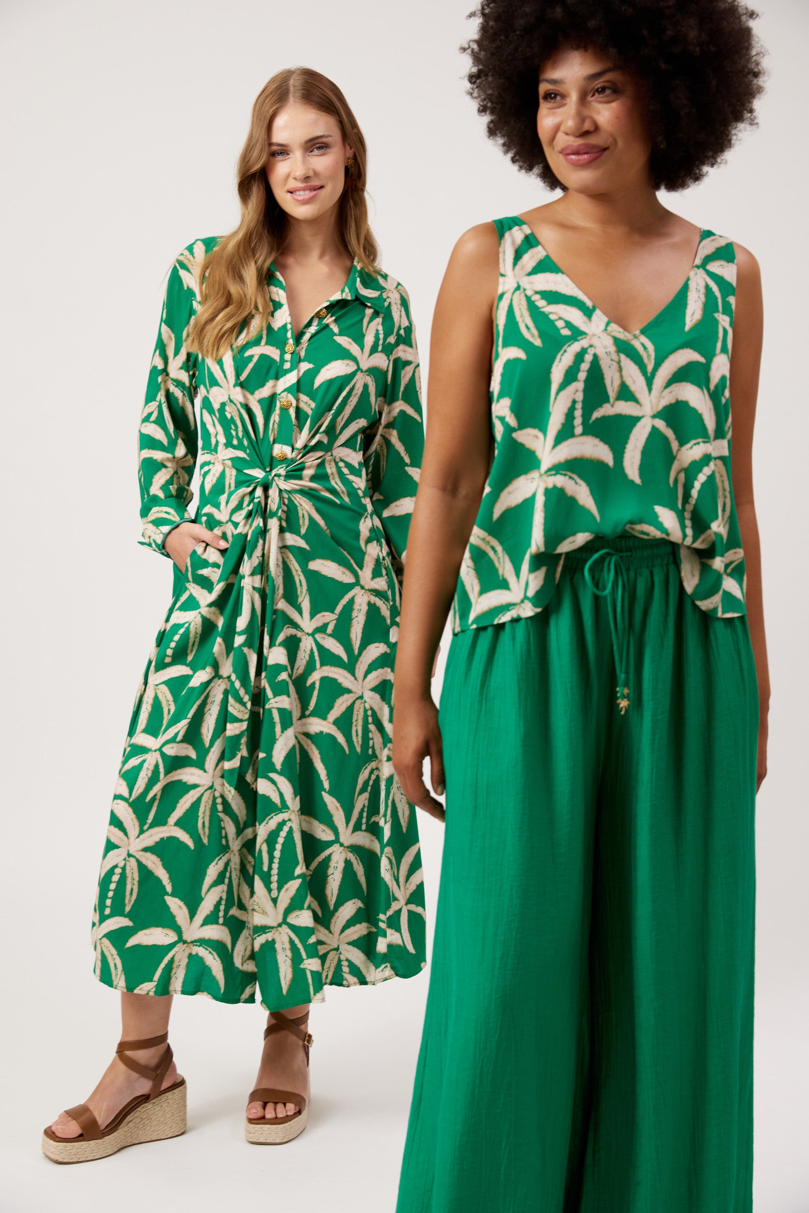 Kenya Palazzo Pant - Green