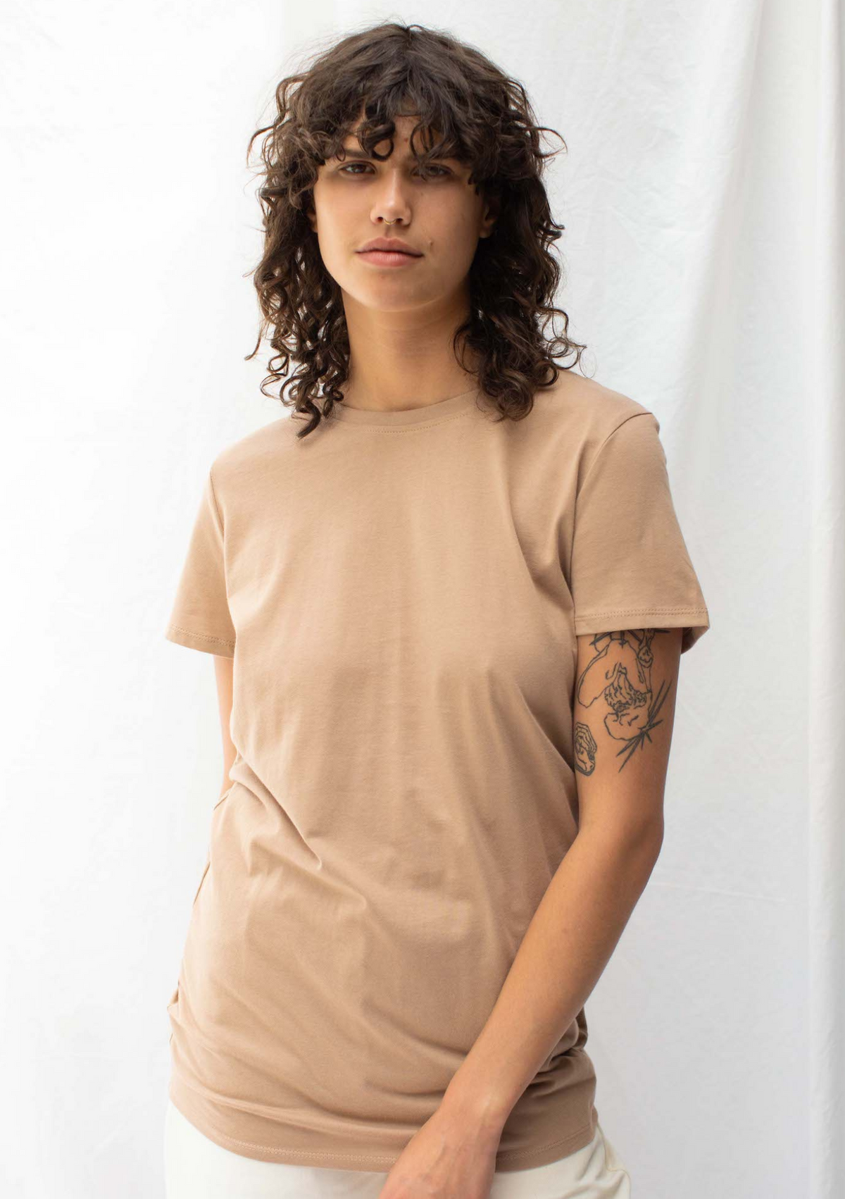 ReCreate CLEARANCE Knot Tee - Clay