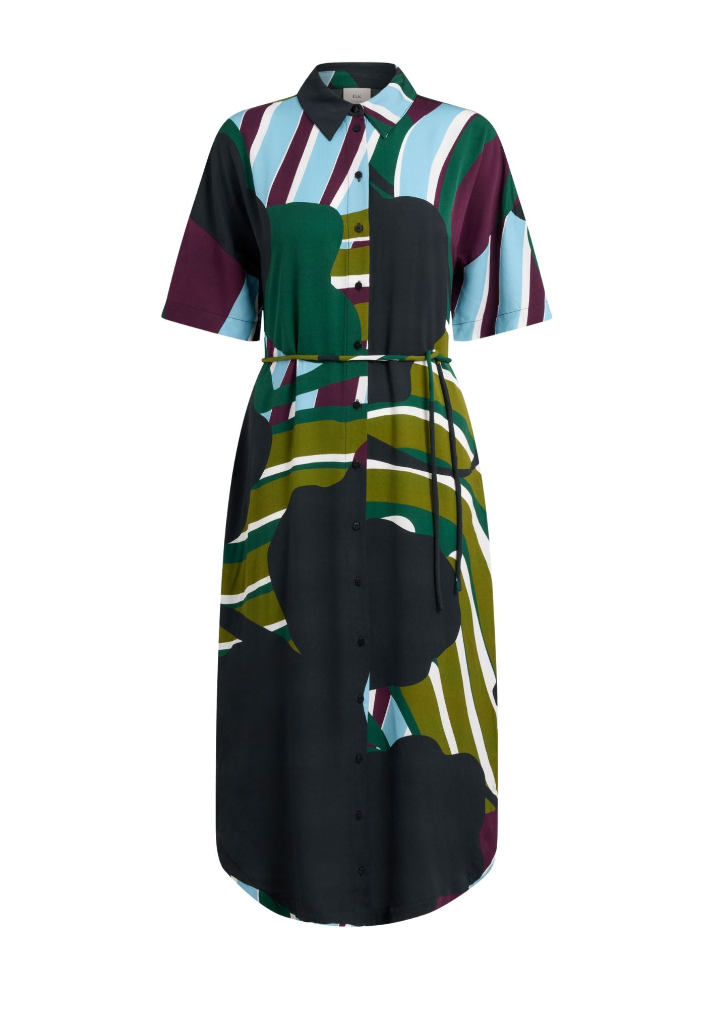 Kobaii Shirt Dress - Stribe Print