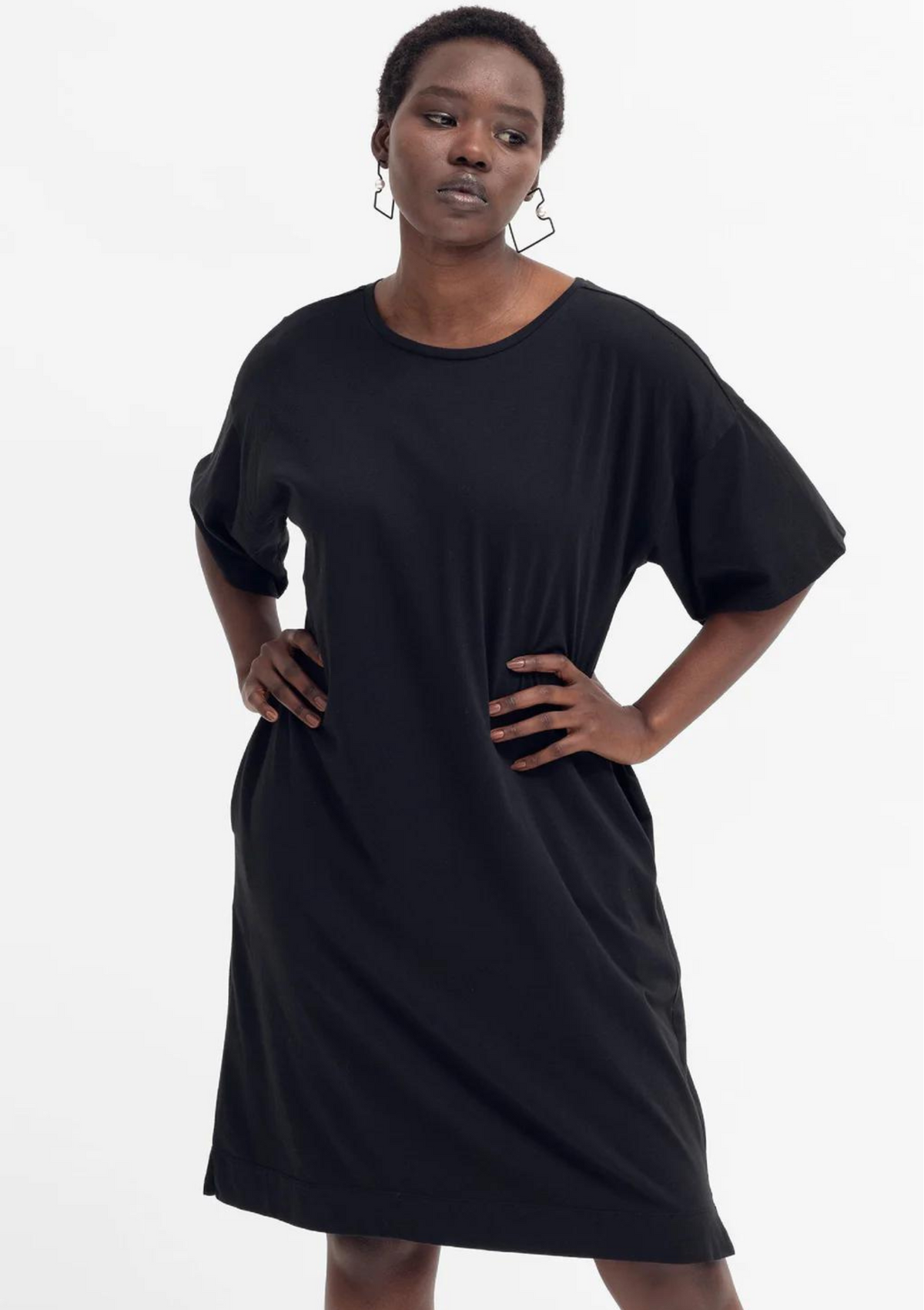 Elk CLEARANCE Kovaa T Shirt Dress - Black