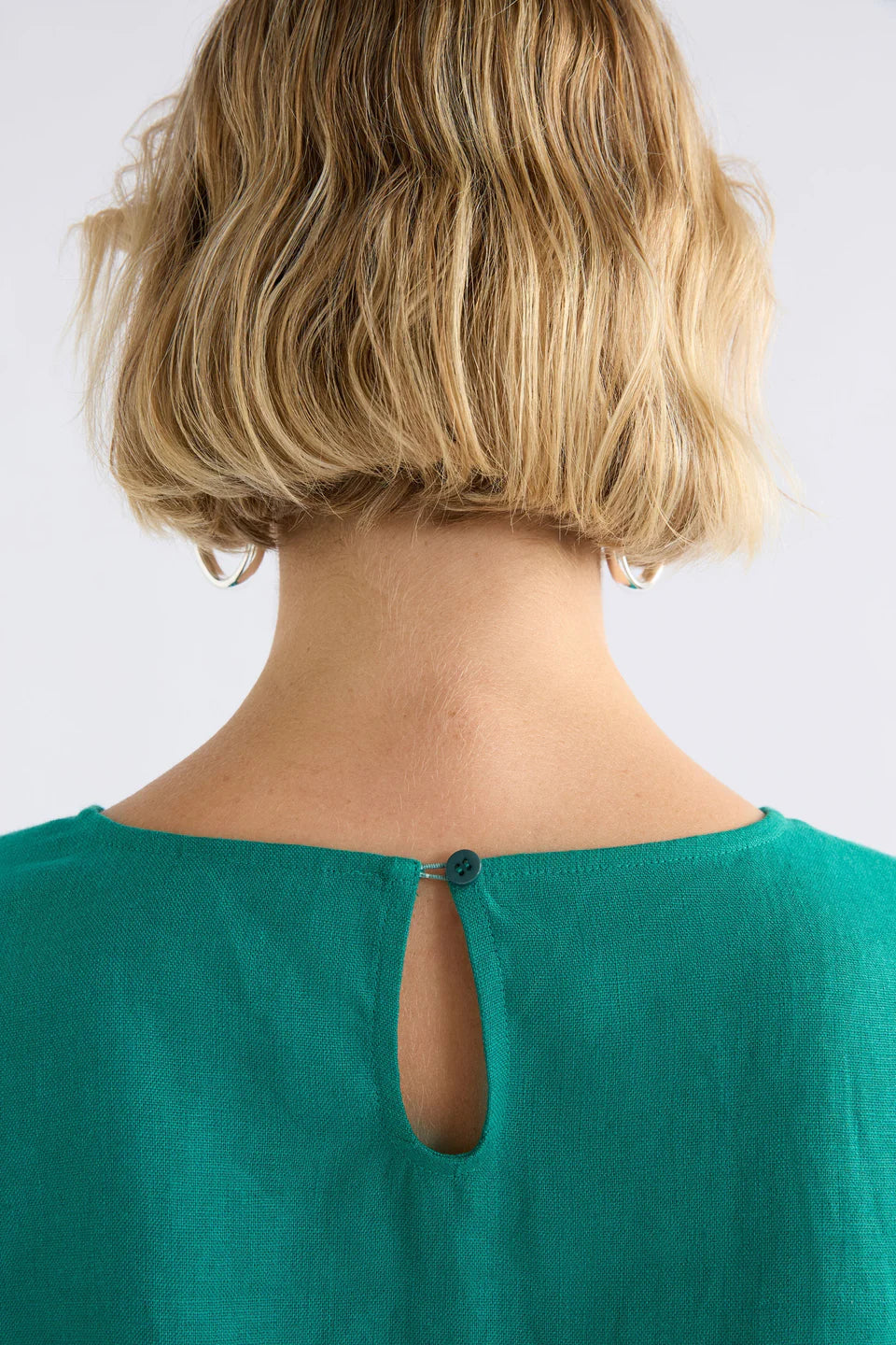 Llinen Top - Bright Teal