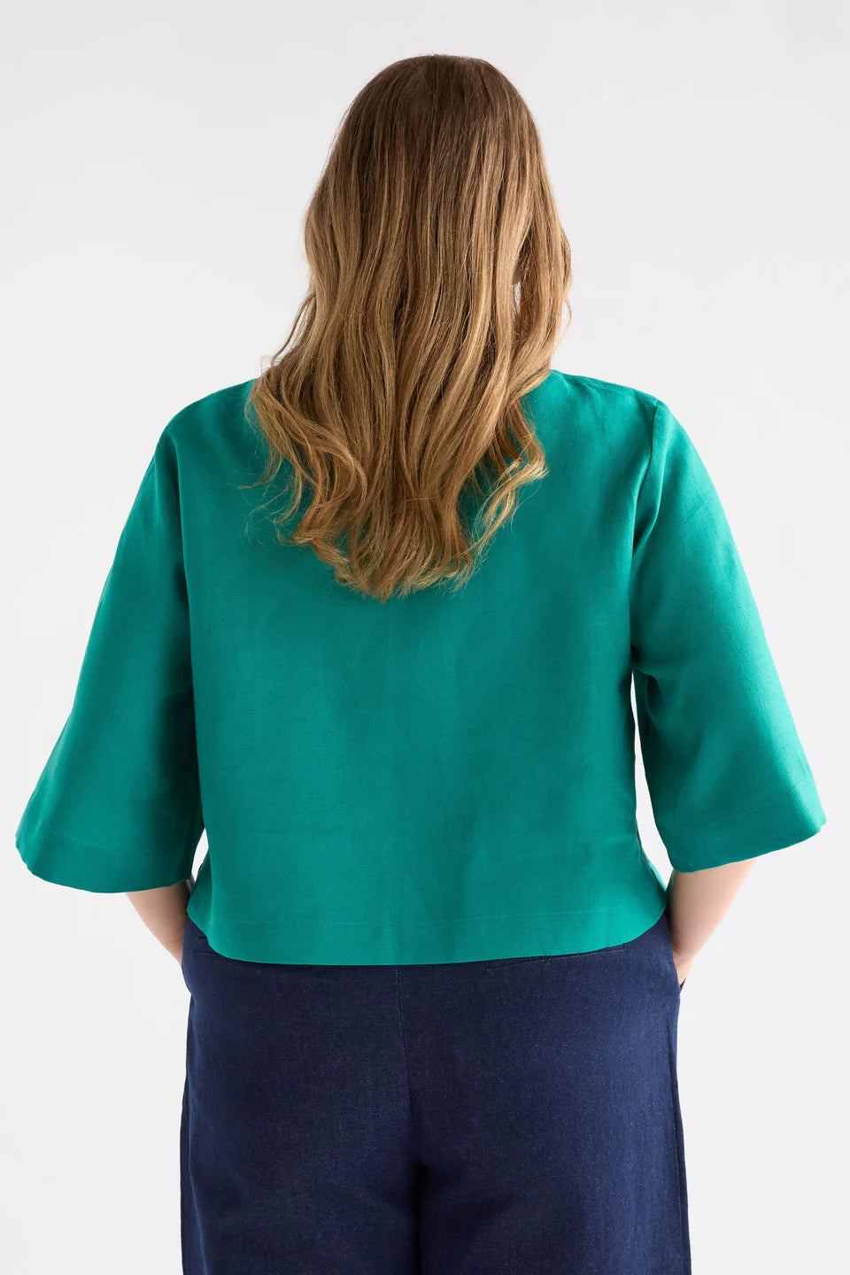 Llinen Top - Bright Teal