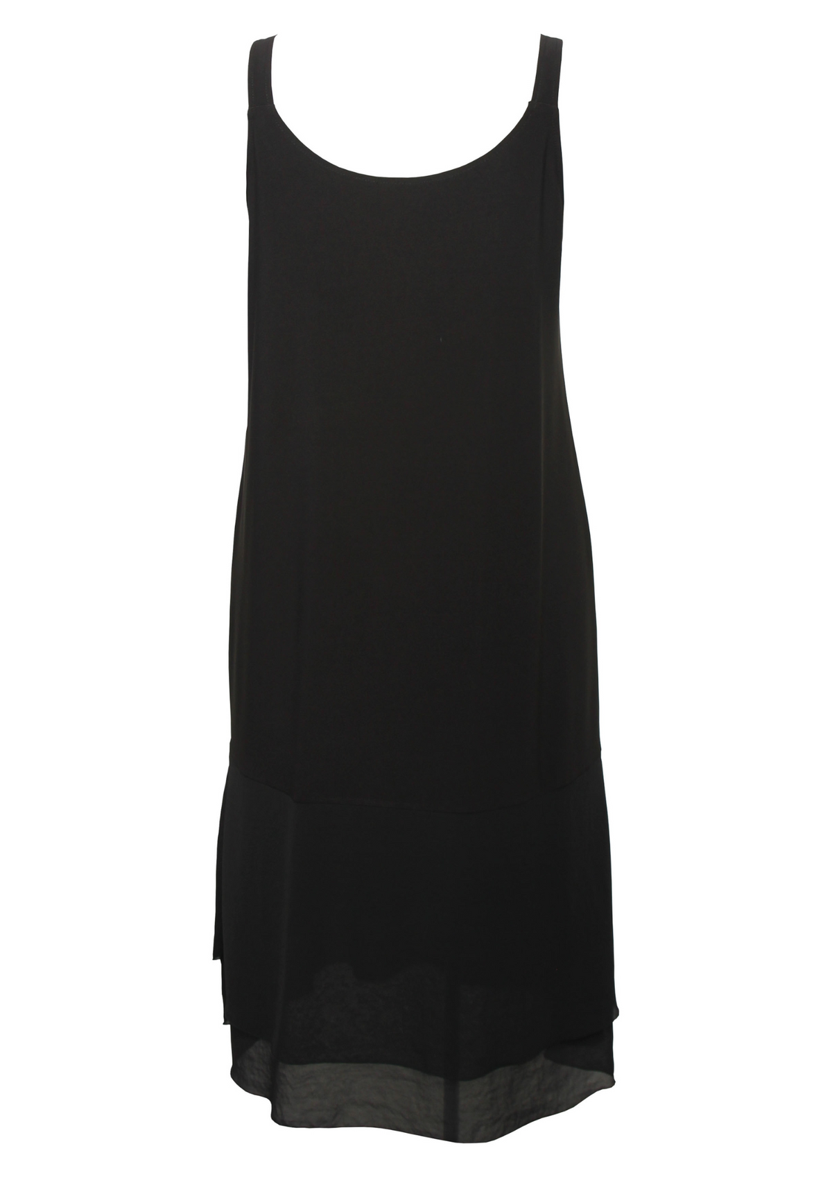 Cashews CLEARANCE Long Frill Slip - Black