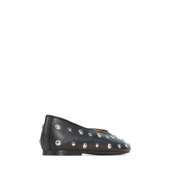 Lune Studded Ballet Flat - Black