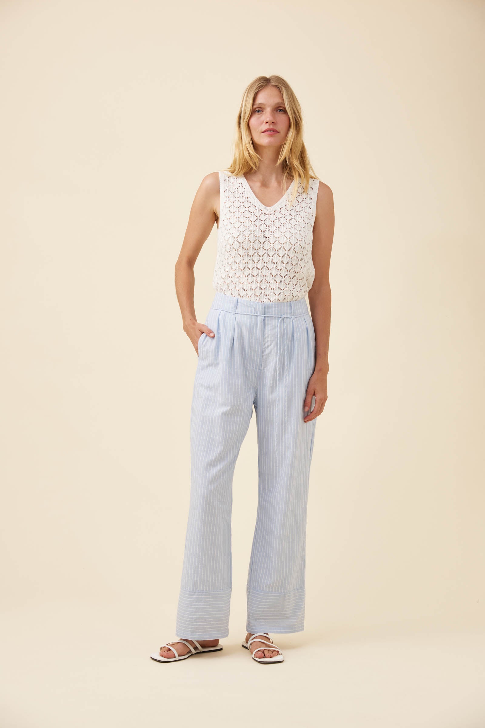 Lyndell Pant - Light Blue