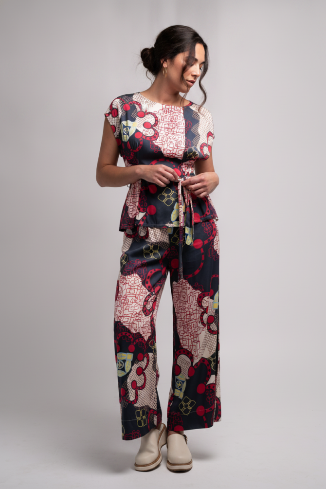 Marakesh 7/8 Palazzo Pant - Multi