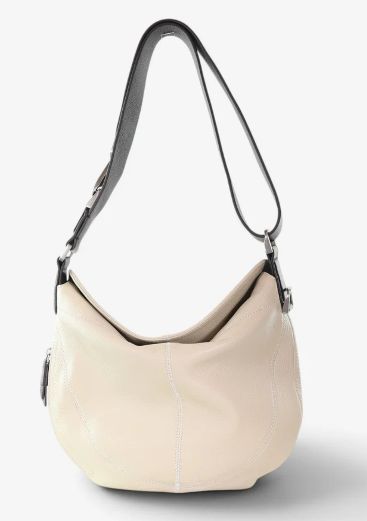 Minx Marco Crossbody Bag - Cream with Cafe Strap