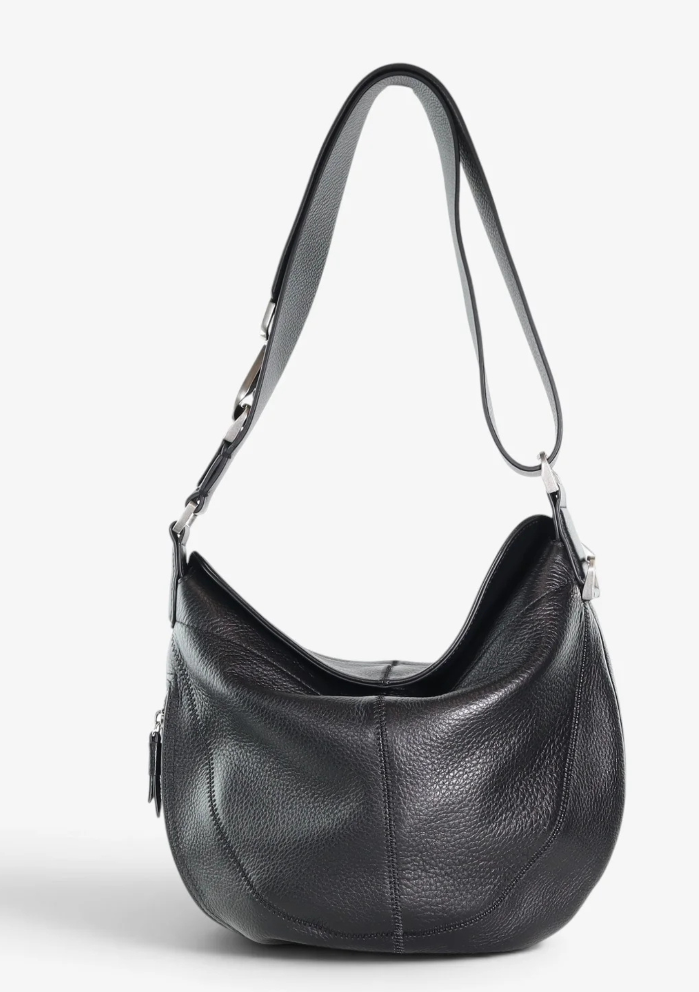 Marco Crossbody Bag - Black with Black Strap