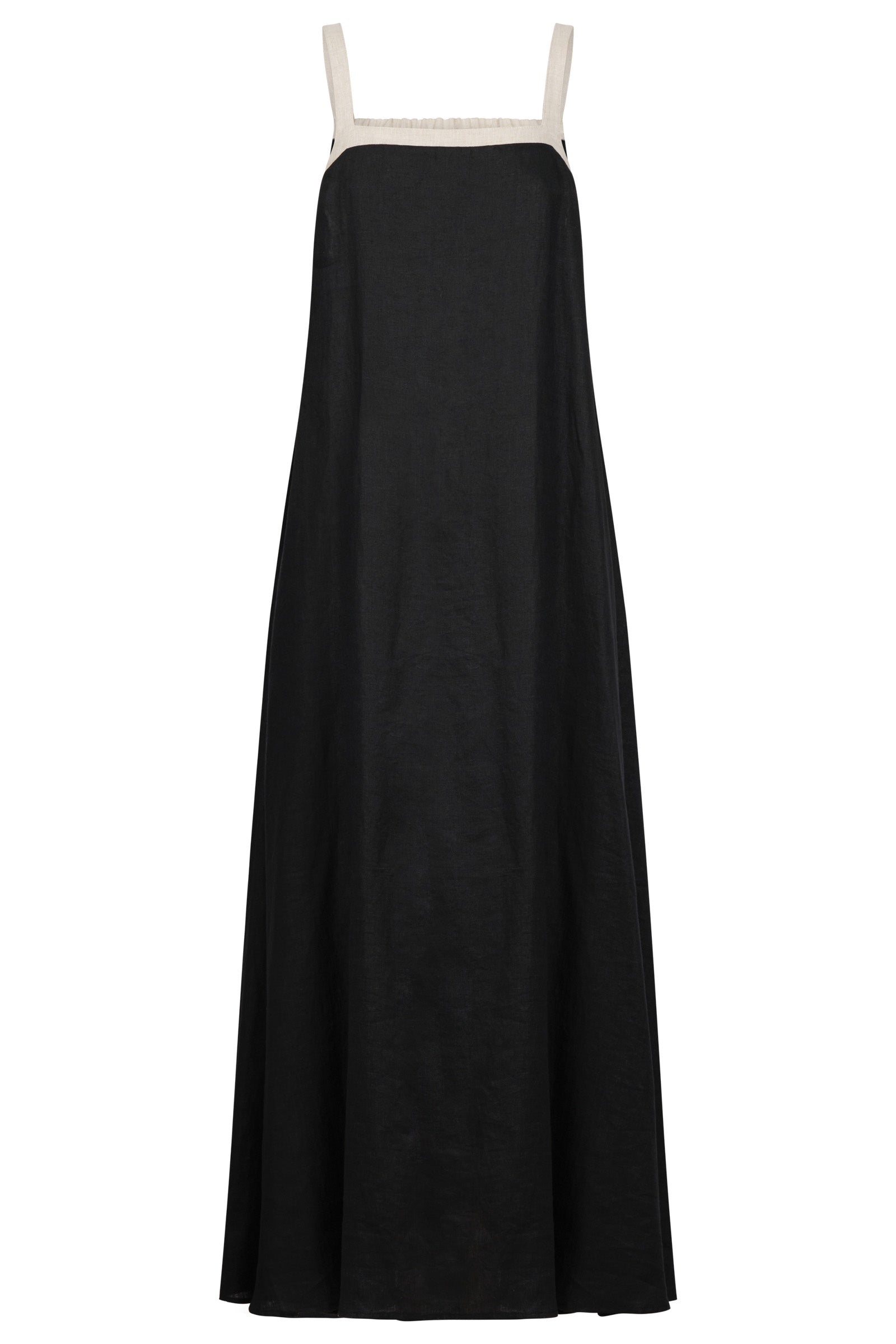 Maris Splice Tank Maxi Dress - Black / Tusk COMING SOON