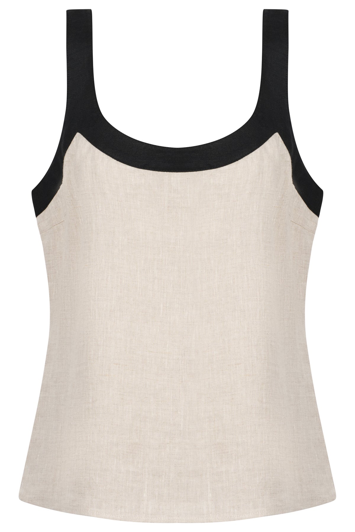 Eb + Ive Maris Splice Tank - Tusk / Black