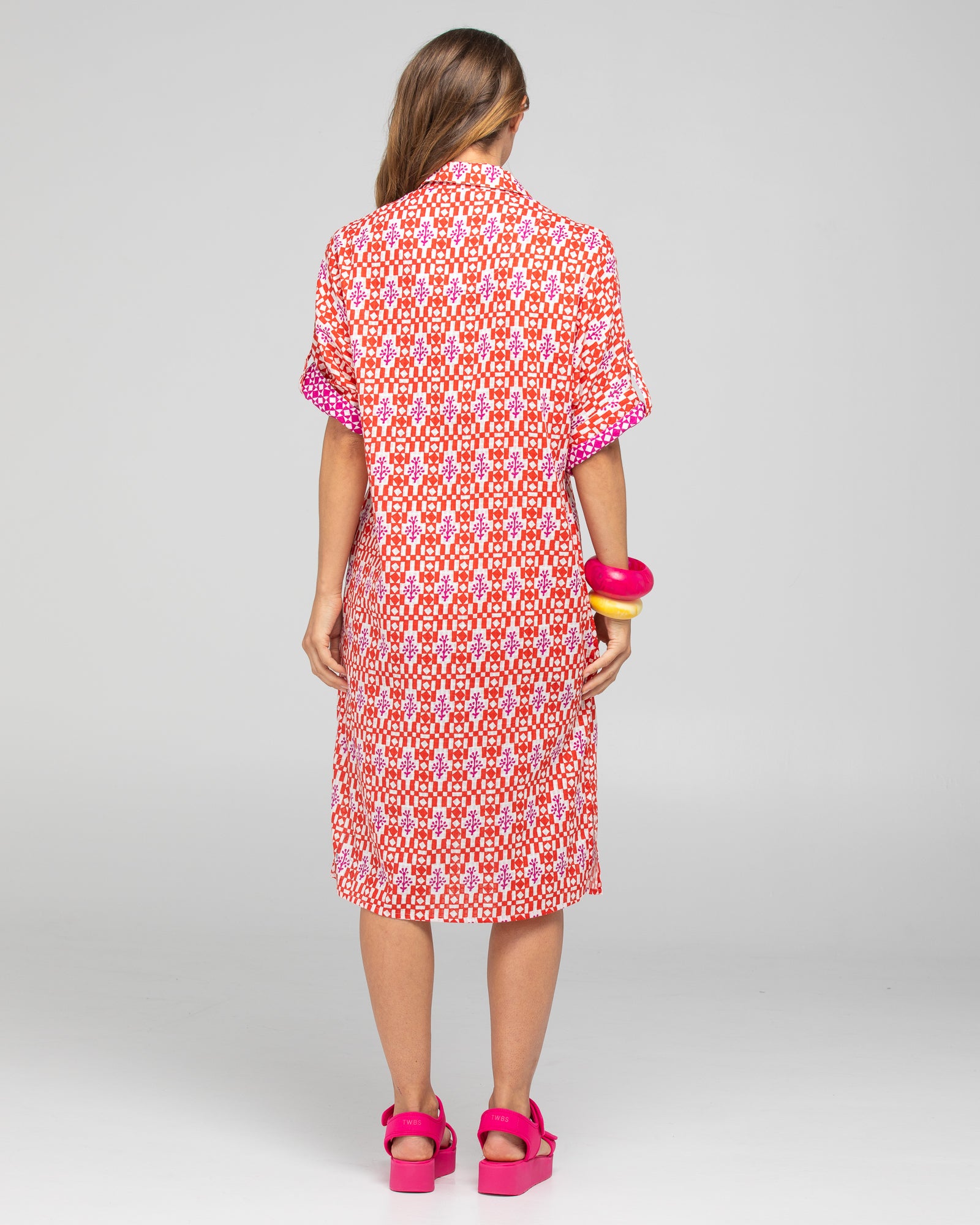 Maui Shirt Dress - Naples Pomodorro