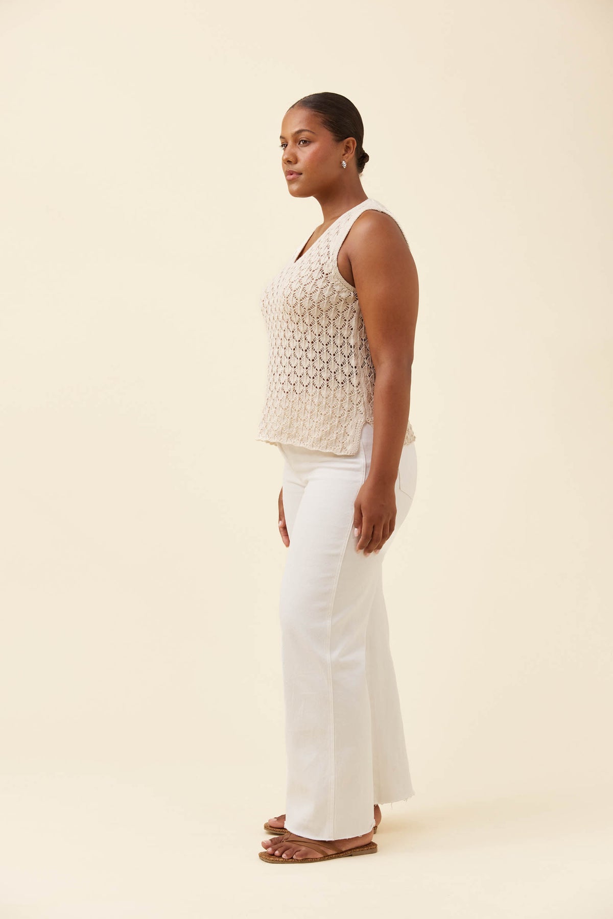 Isle of Mine Mia Knit Top - Canvas