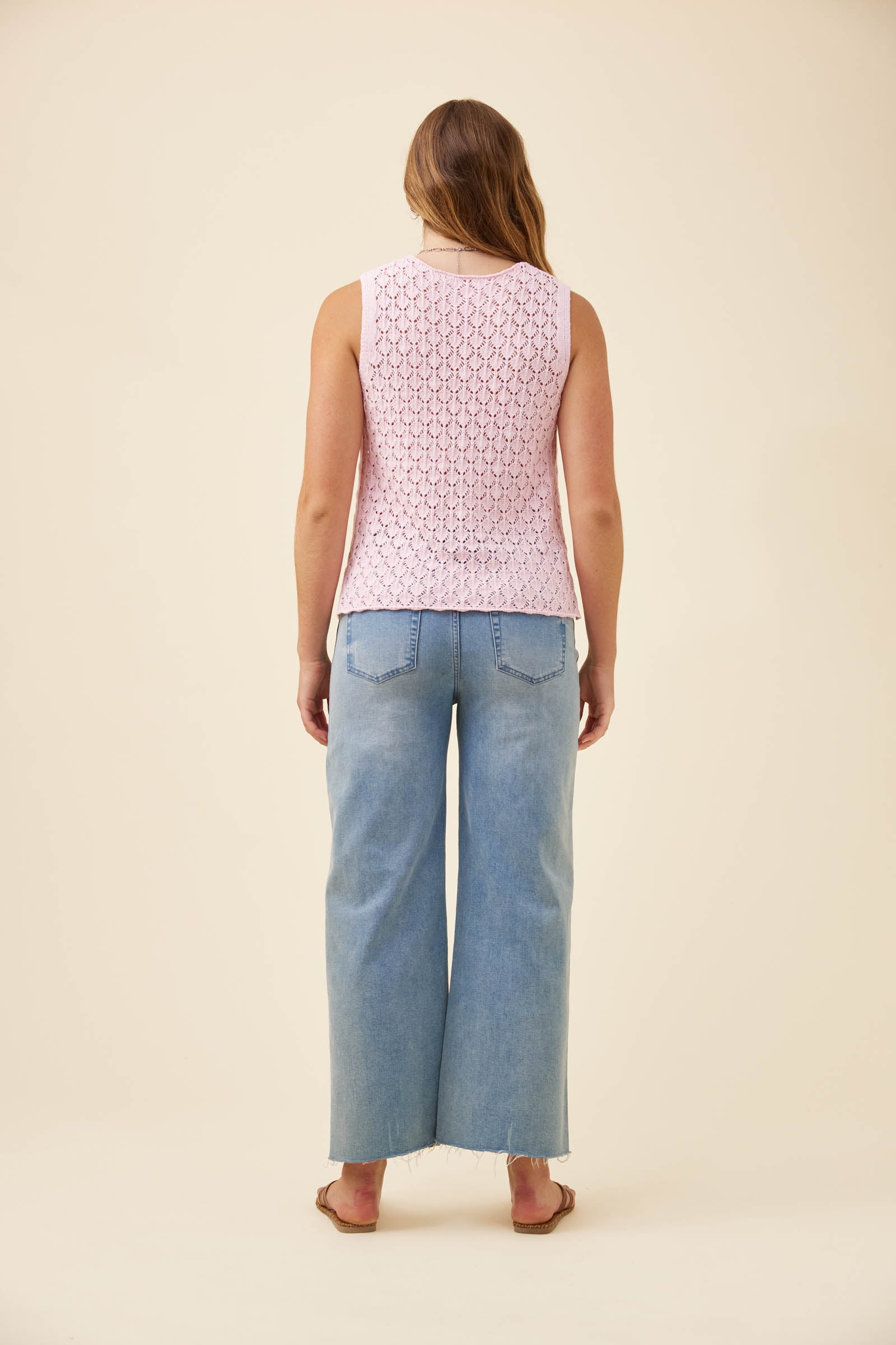 Mia Knit Top - Light Pink