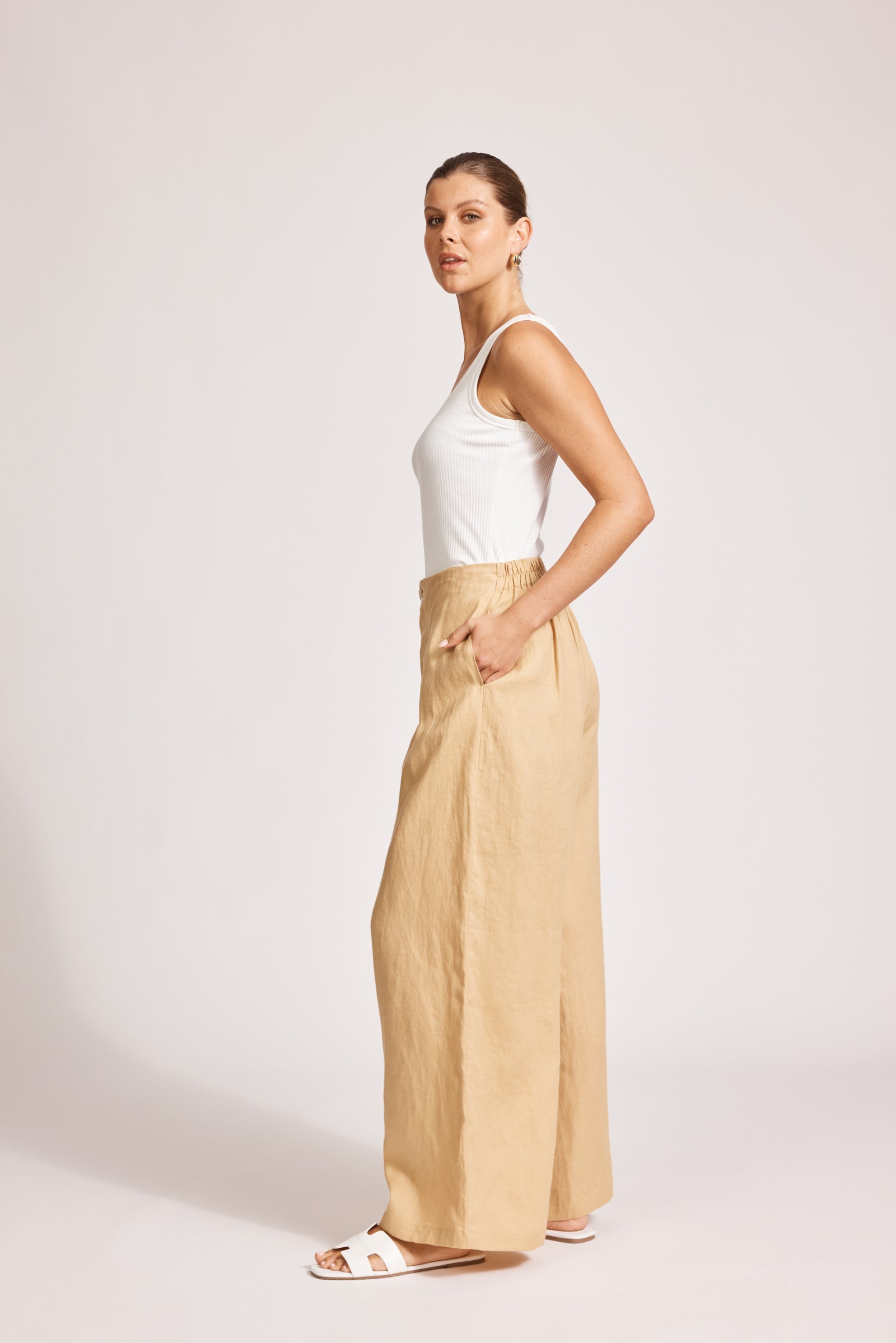 Miramar Palazzo Pant - Camel