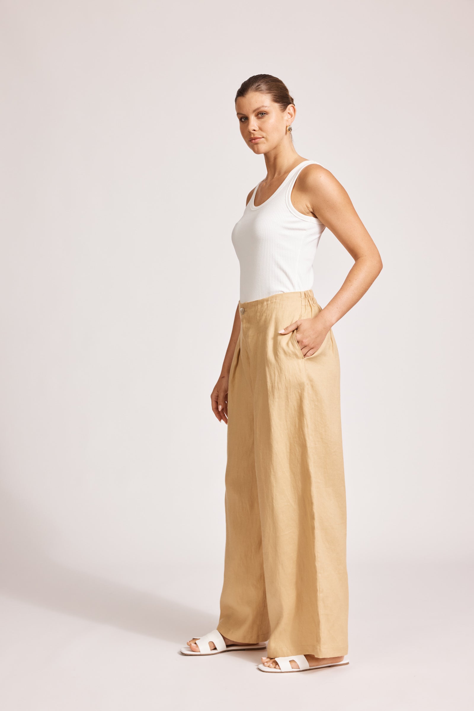 Miramar Palazzo Pant - Camel
