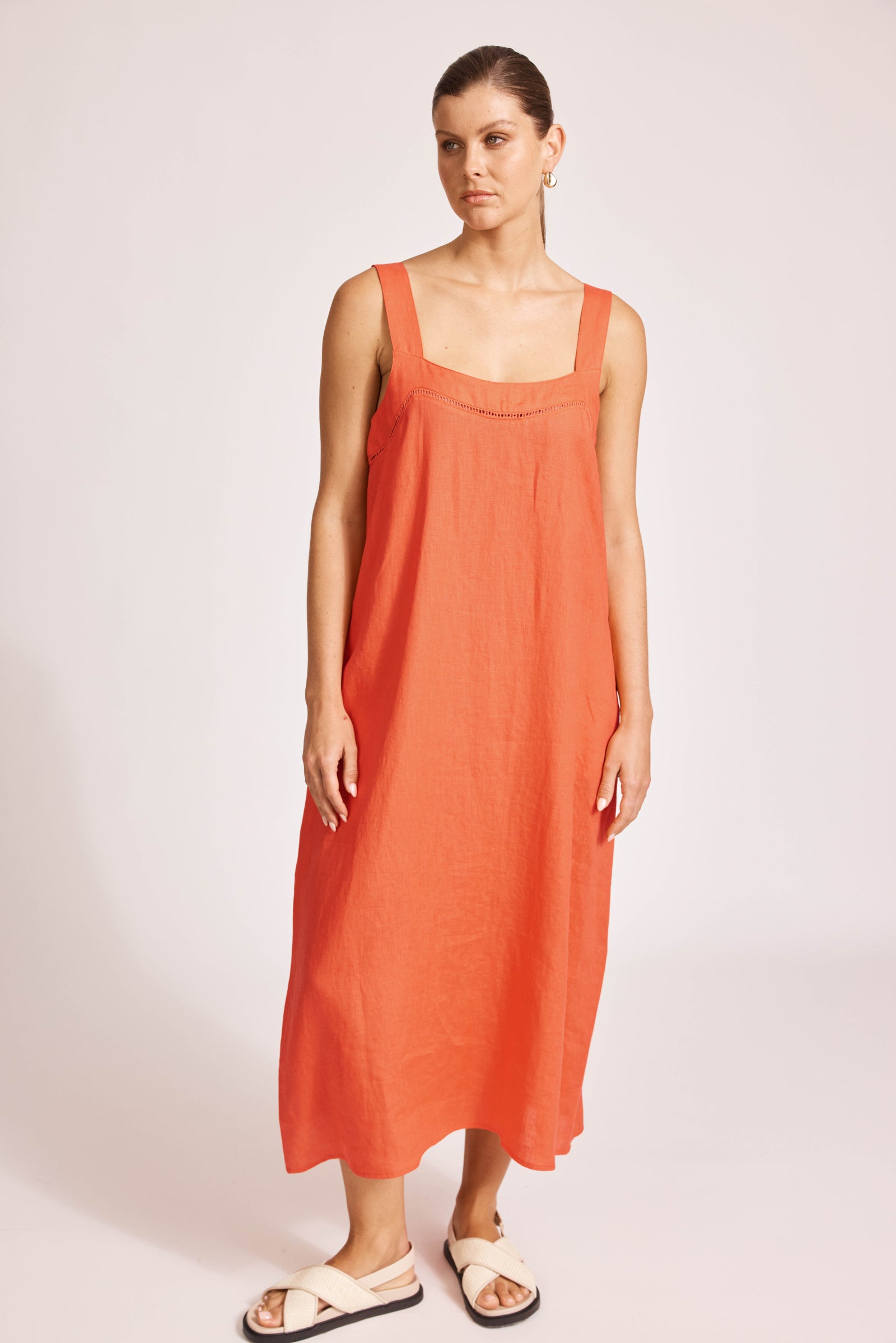 Miramar Tank Maxi Dress - Coral
