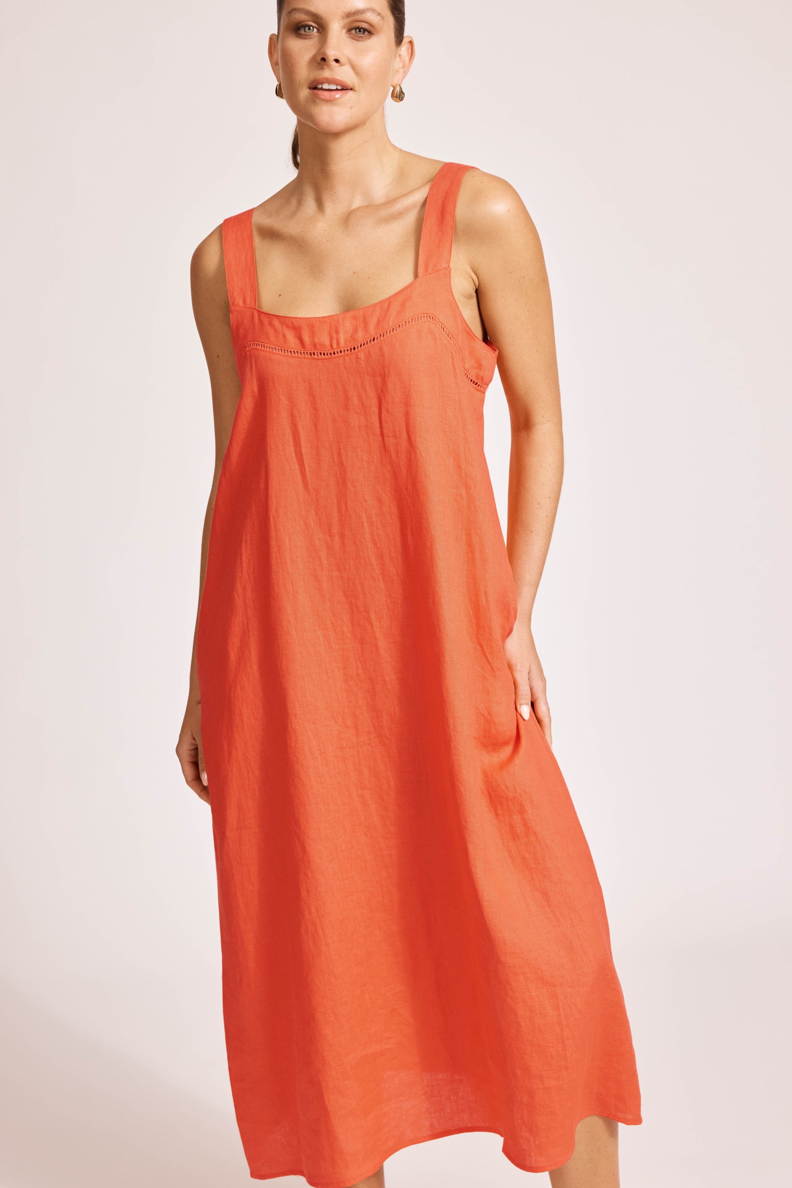 Miramar Tank Maxi Dress - Coral