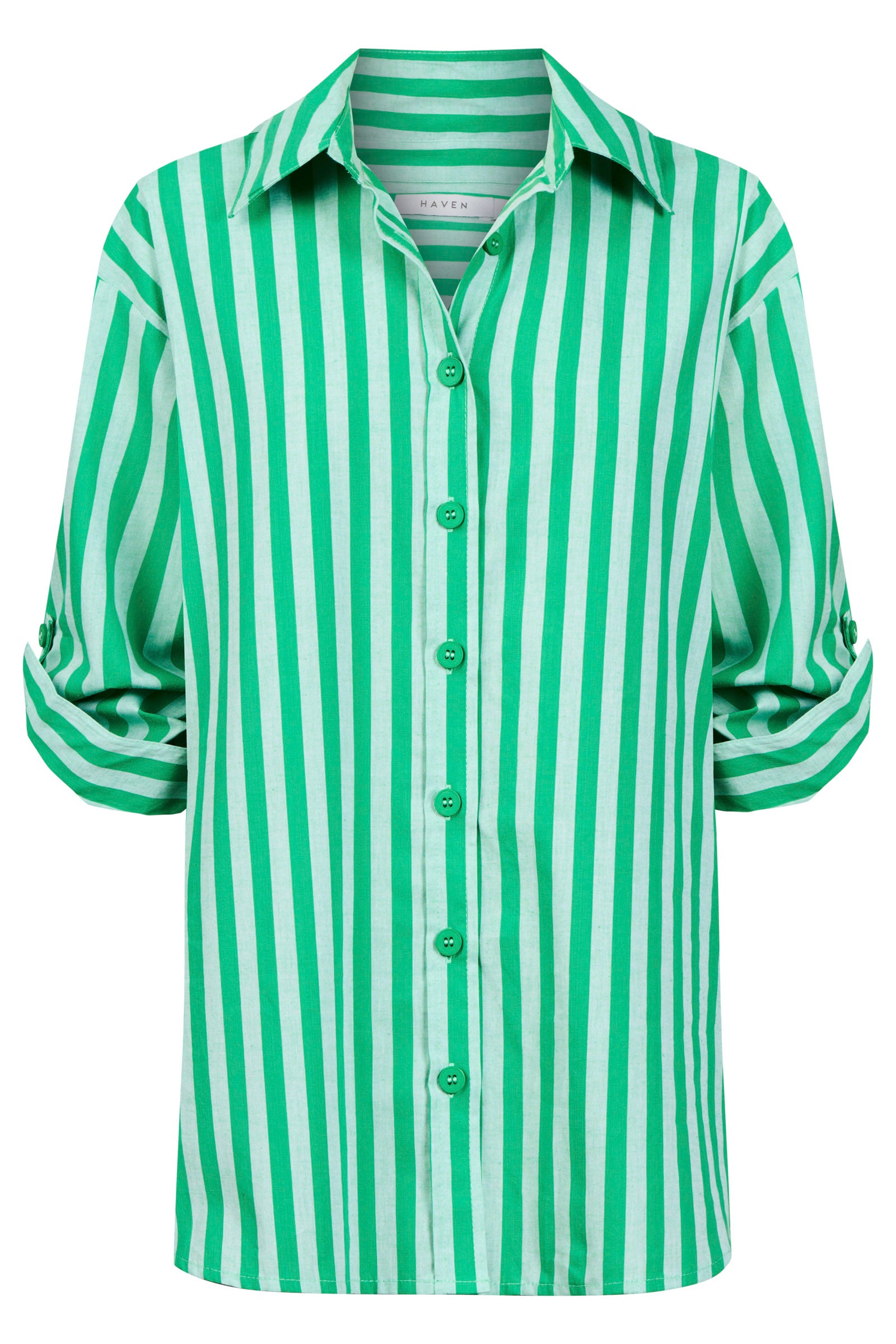 Monterosa Stripe Shirt - Green PRE ORDER
