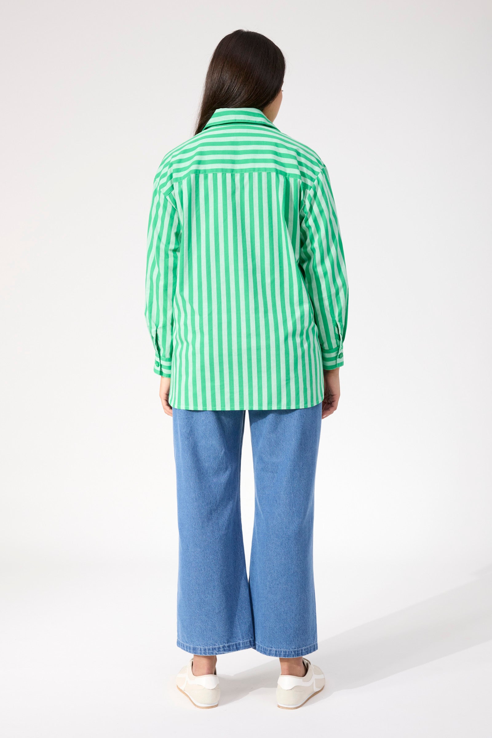 Monterosa Stripe Shirt - Green PRE ORDER