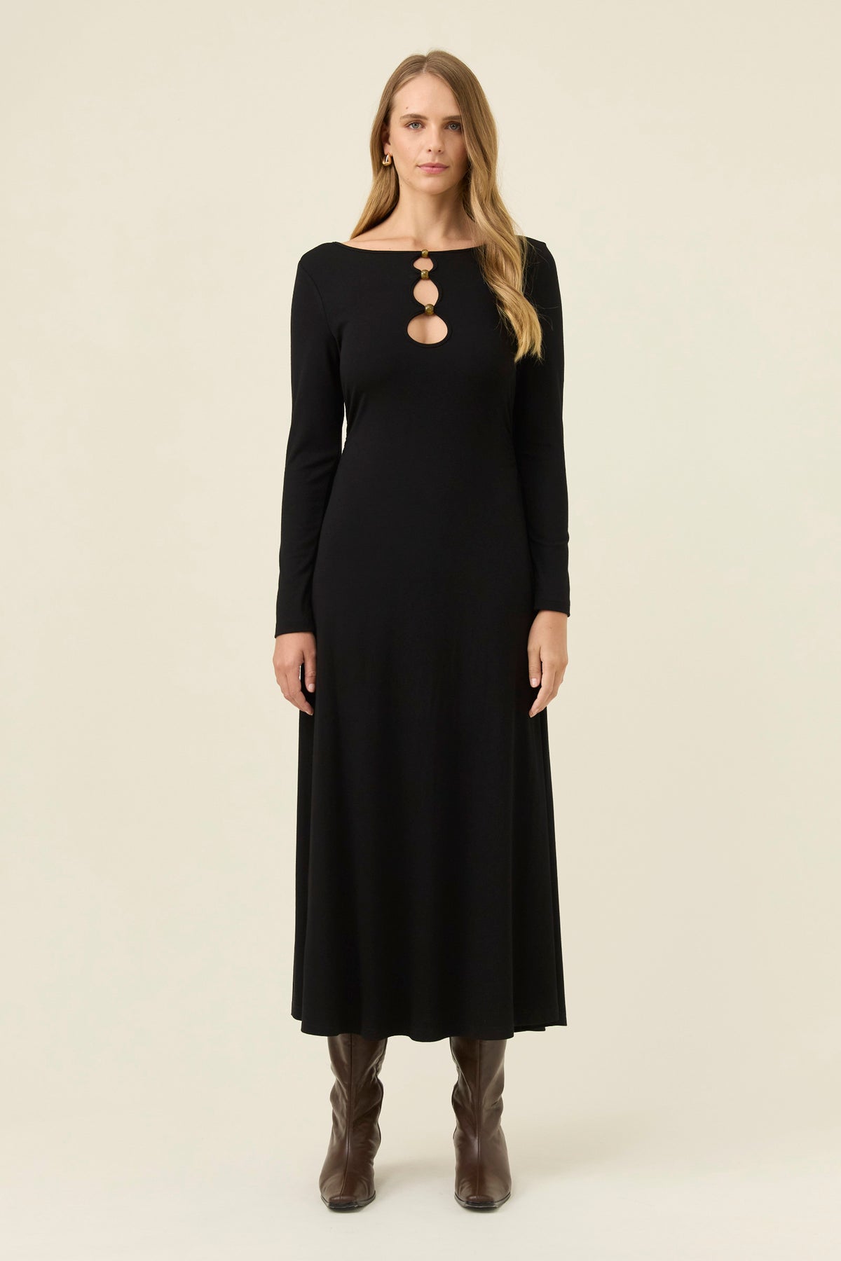 Isle of Mine Naria Bead Dress - Onyx
