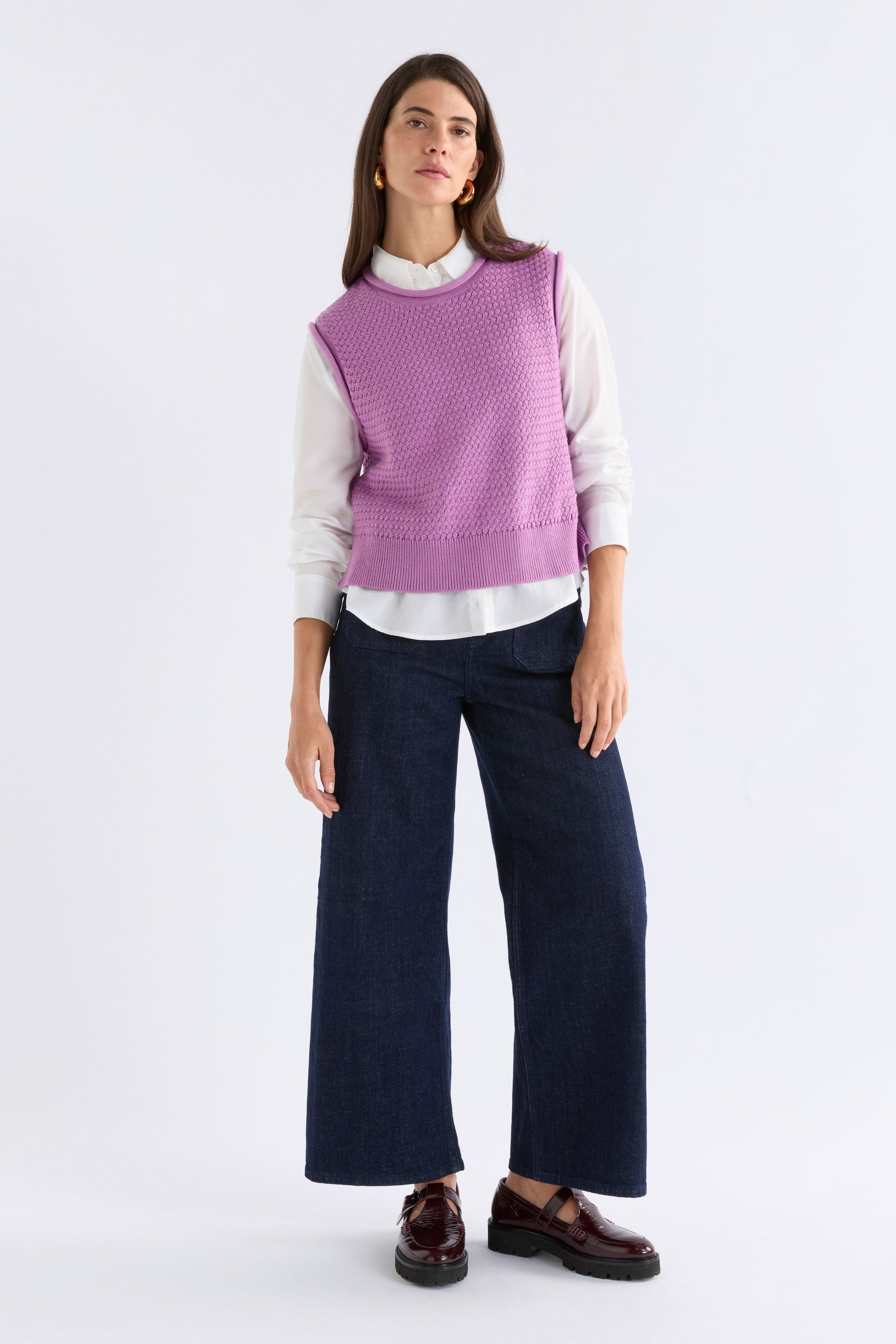 Naya Knit Vest - Violet COMING SOON