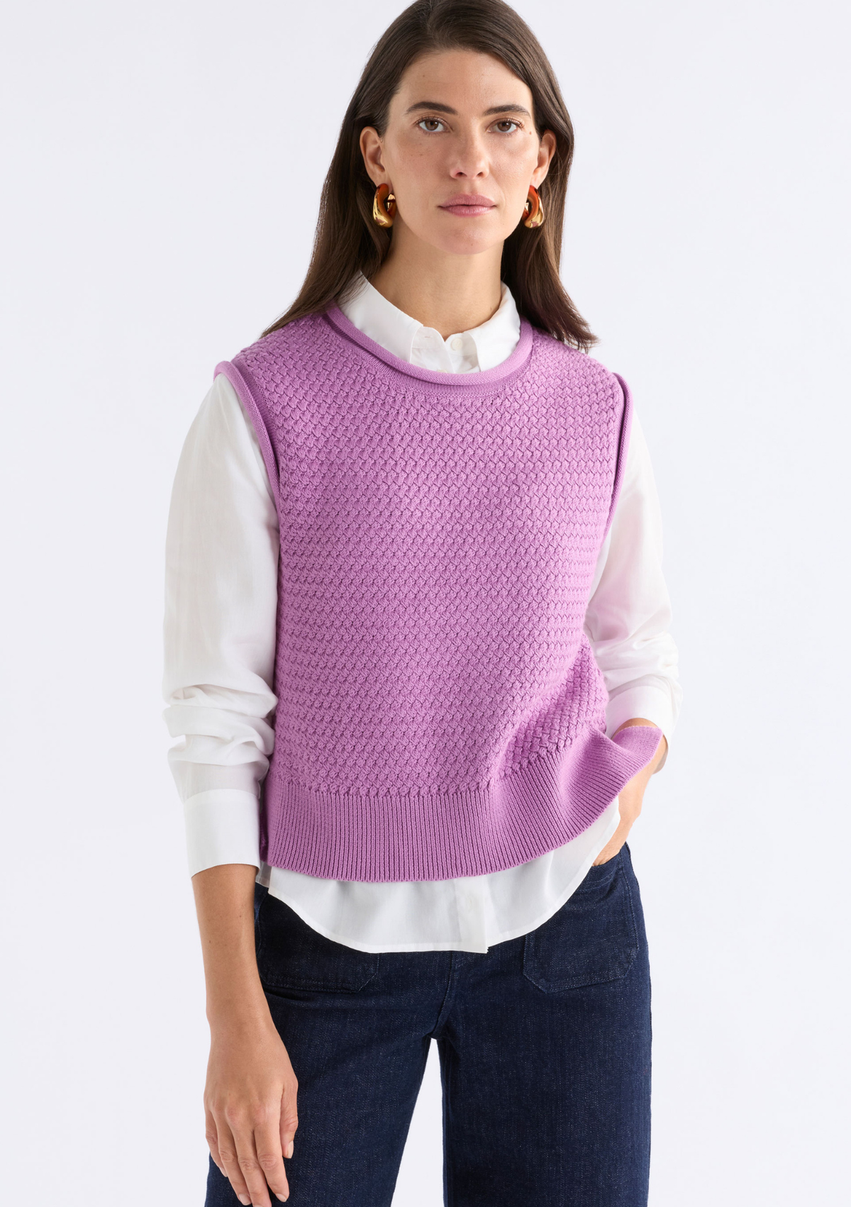 Elk Naya Knit Vest - Violet