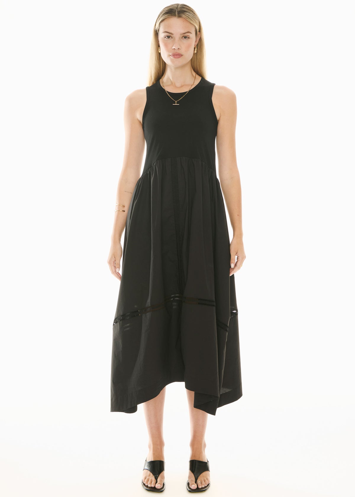 Pol Orlo Lace Tank Dress - Black