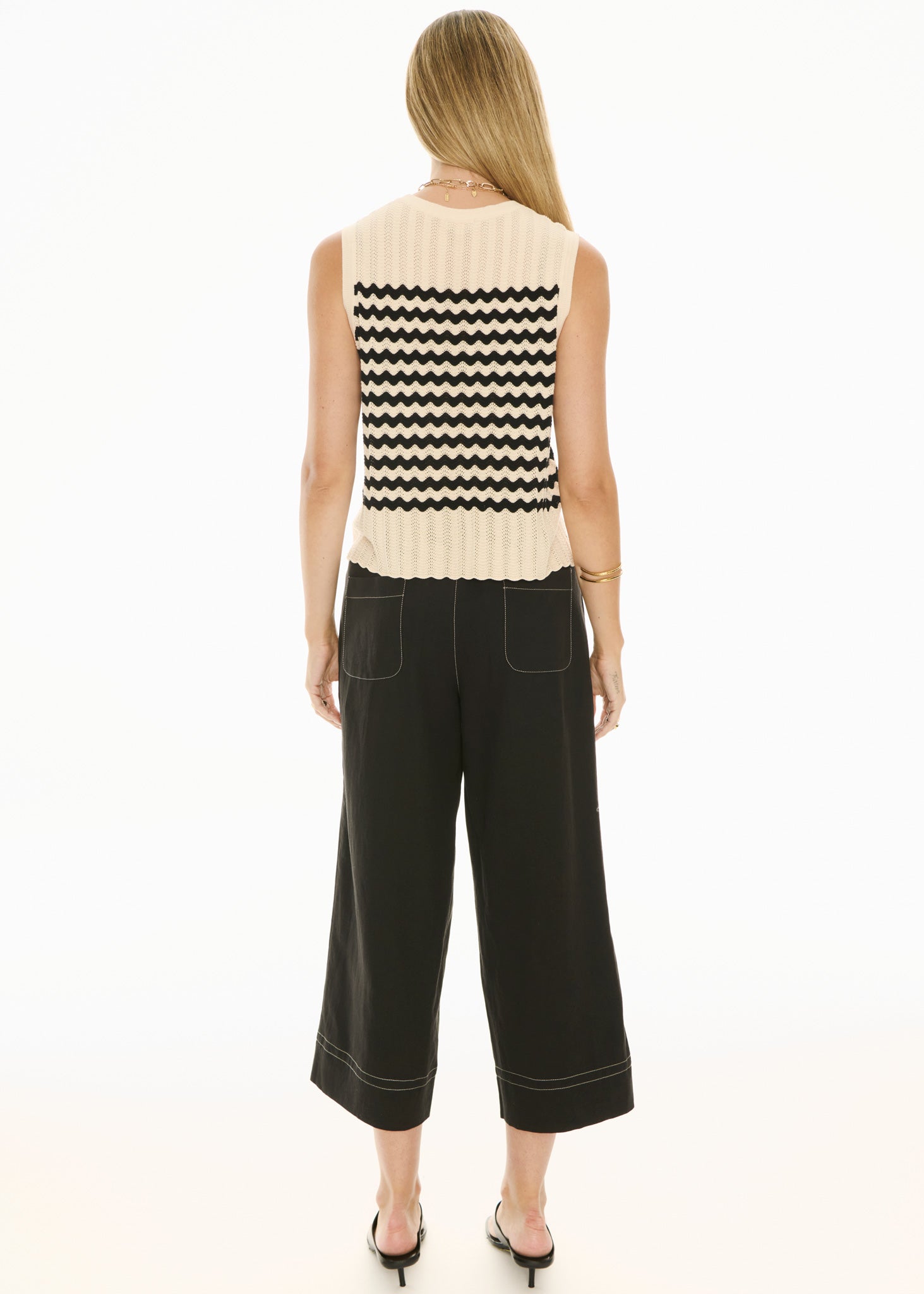 Oskar Cropped Pant - Black