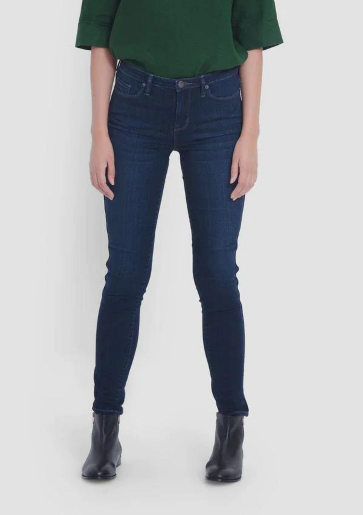 Elk CLEARANCE Oslo Skinny Leg High Rise Jeans - Dark Blue Rinse