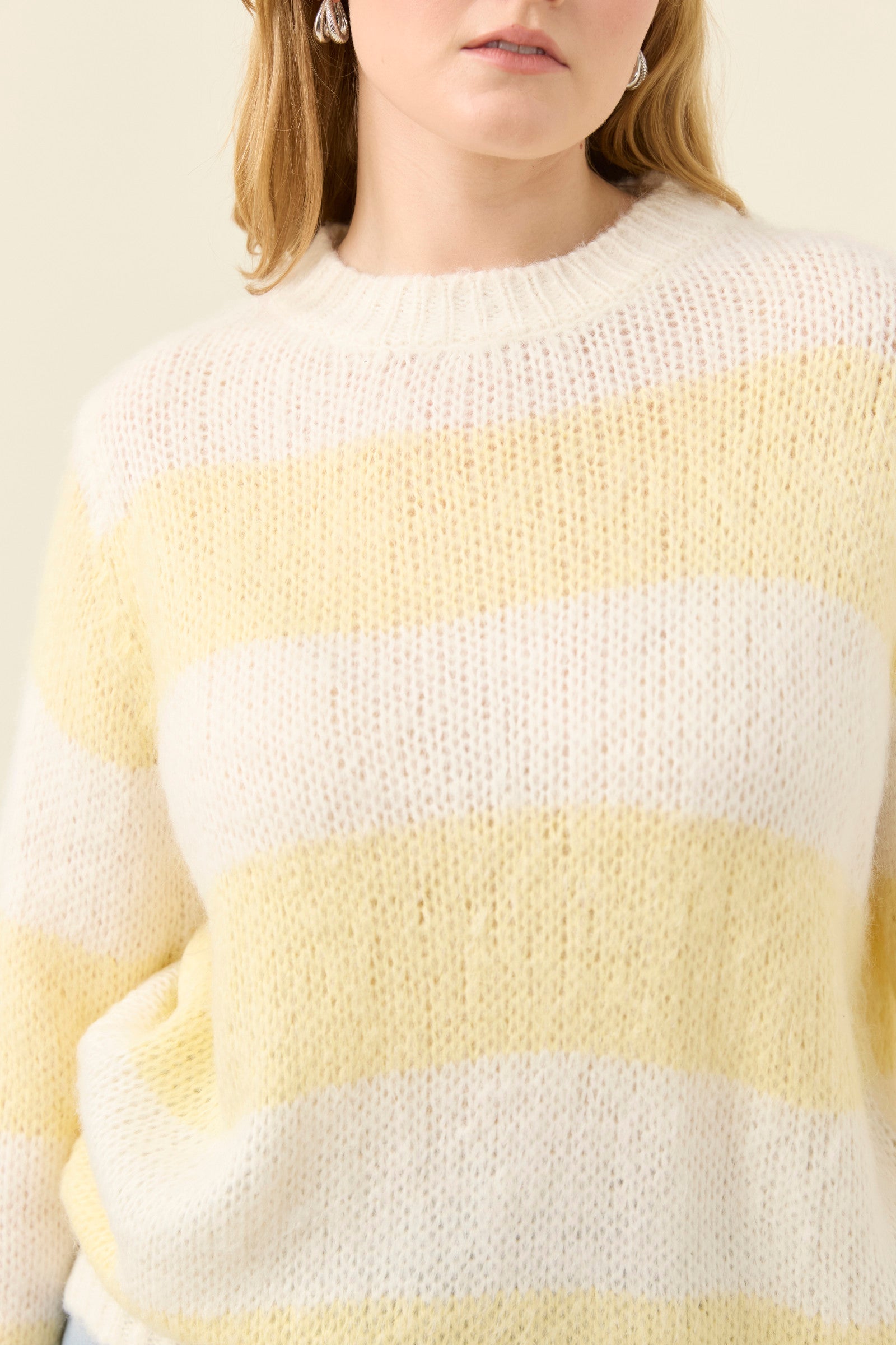 Pallas Stripe Jumper - Butter