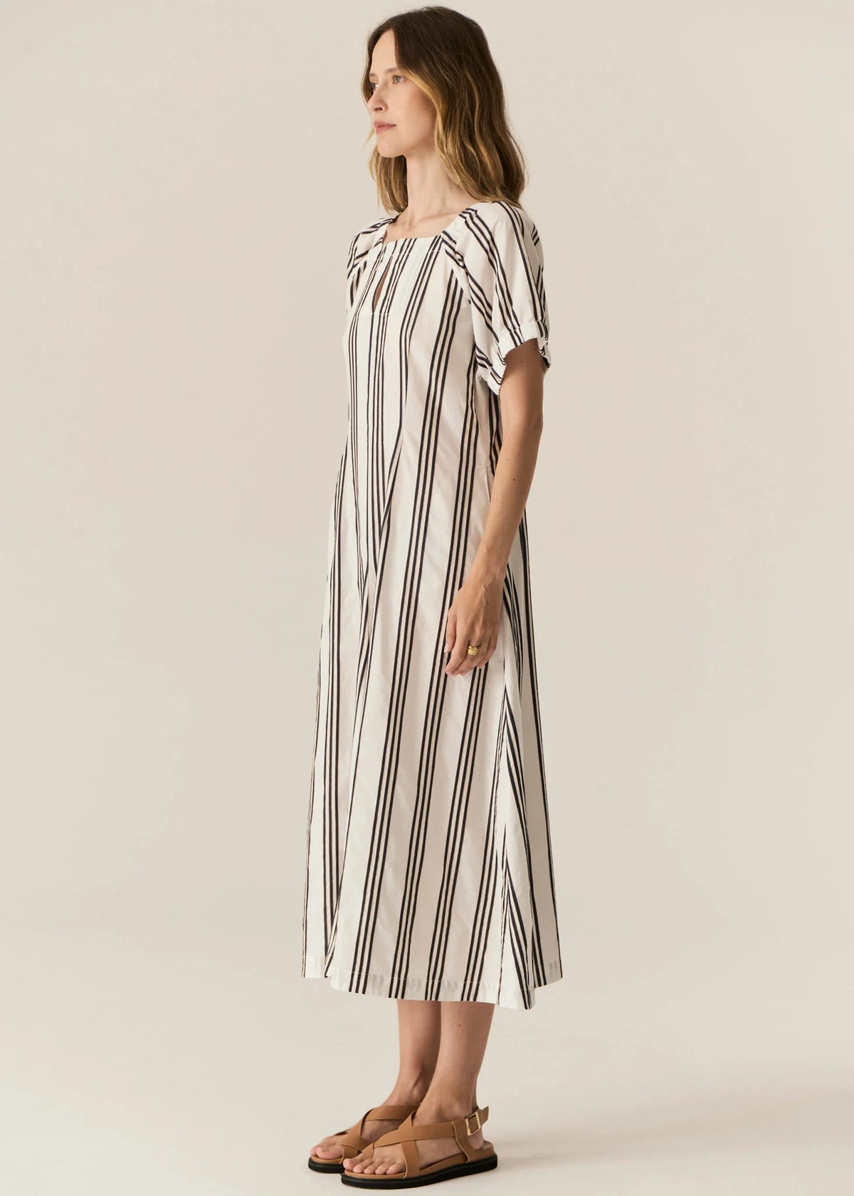Pol Parc Dress - Ink Stripe