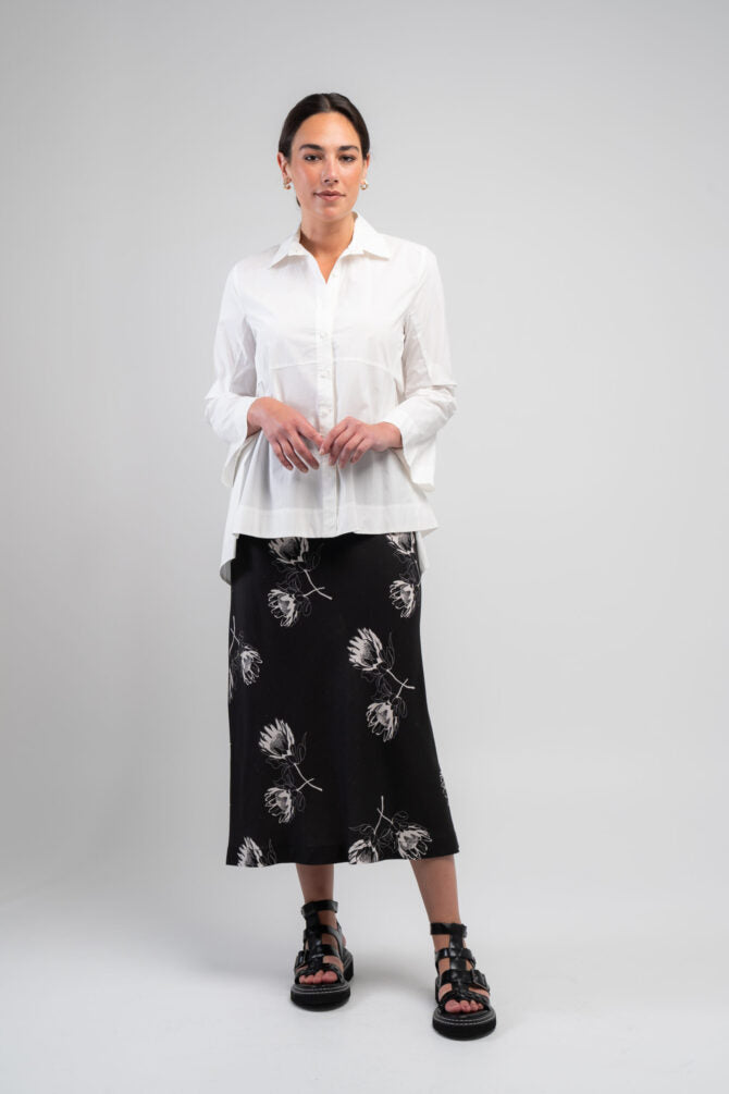 Poplin Origami Shirt - White
