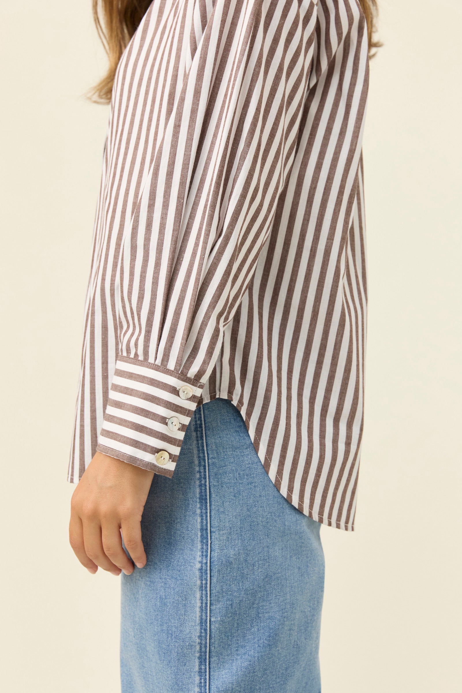 Quinn Shirt - Chocolate PRE ORDER