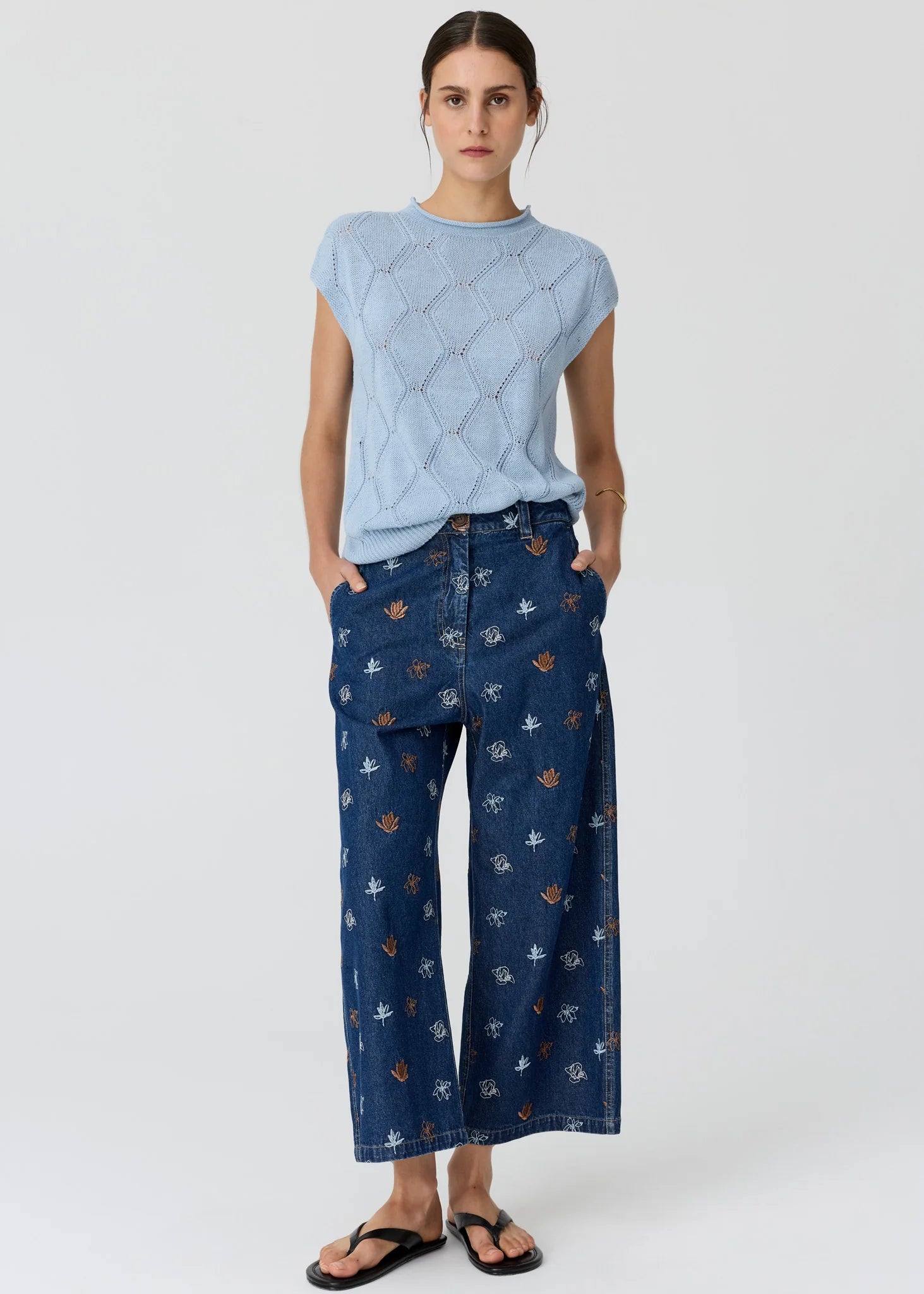Rosin Cable Knit - Blue