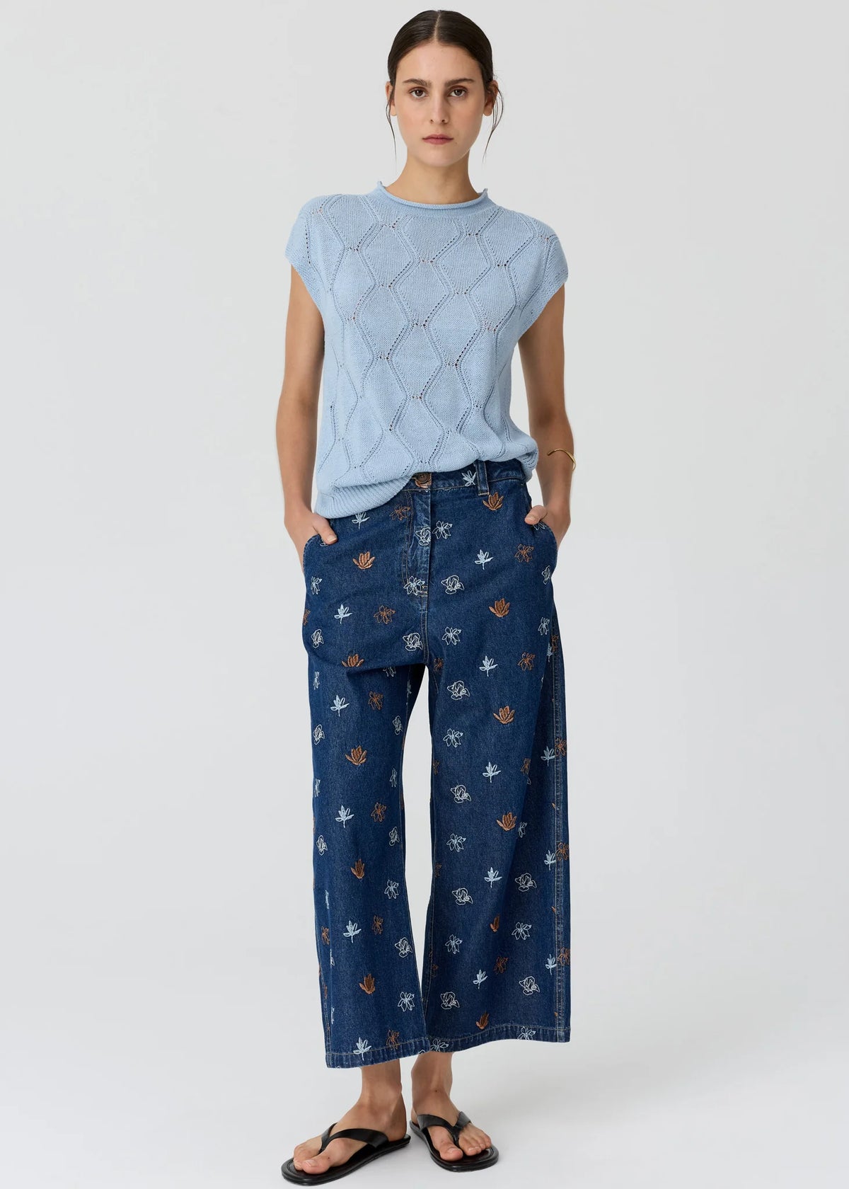 Pol Rosin Cable Knit - Blue