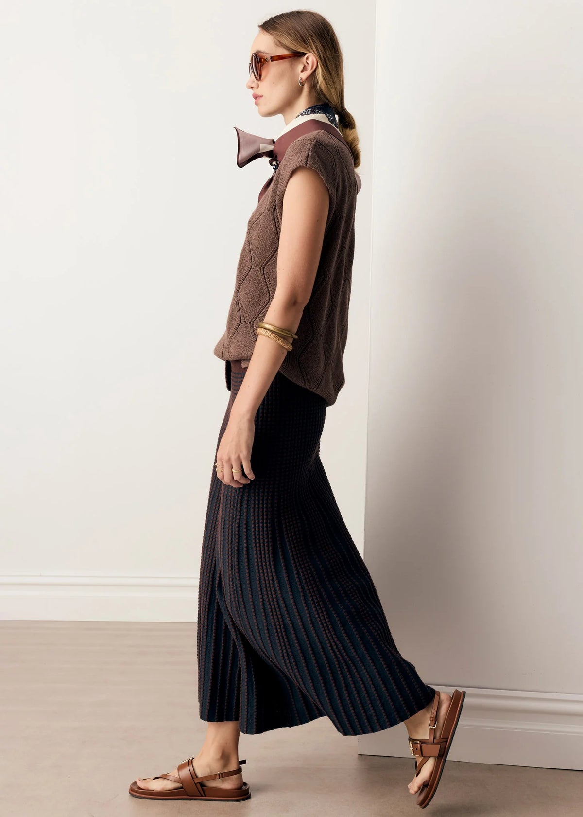 Pol Rosin Cable Knit - Choc