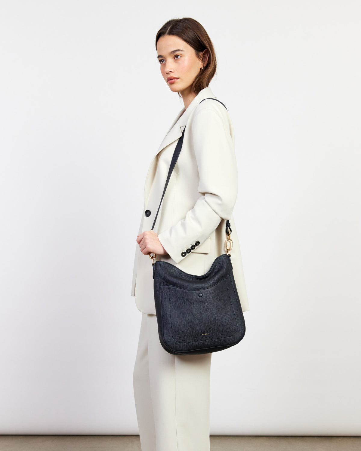Saben Rebe Shoulder Bag - Black Luxe