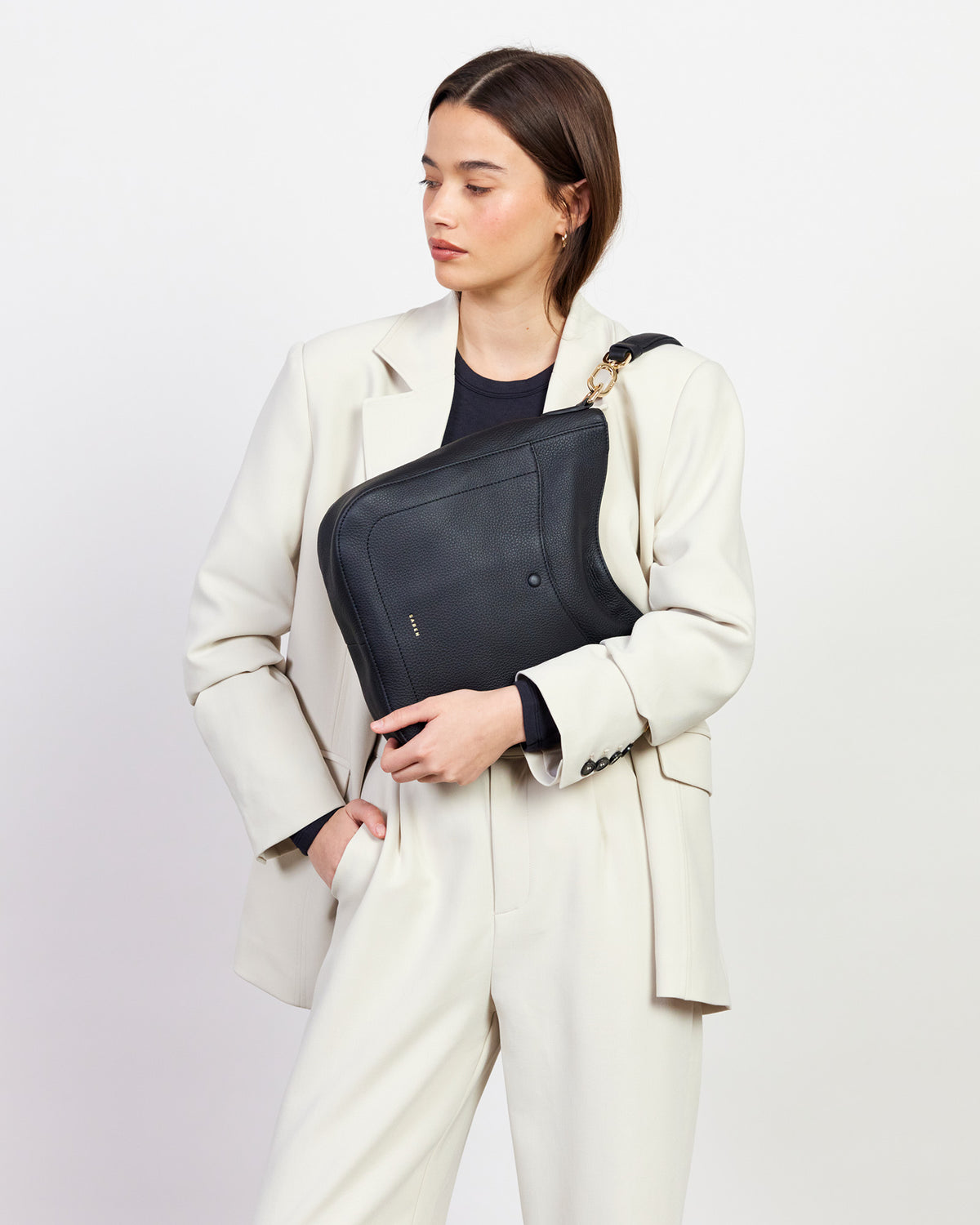 Saben Rebe Shoulder Bag - Black Luxe