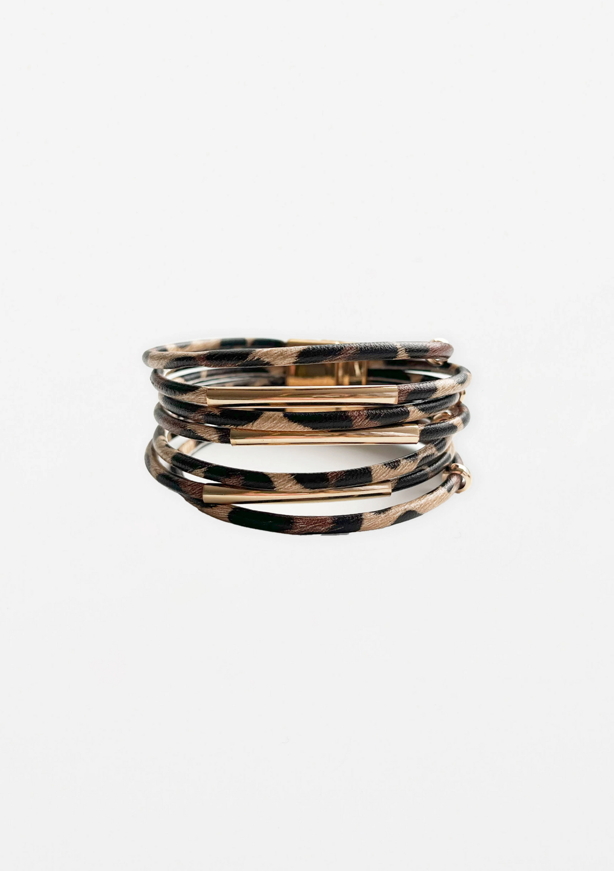 Stella + Gemma Multi Strand Bracelet - Leopard