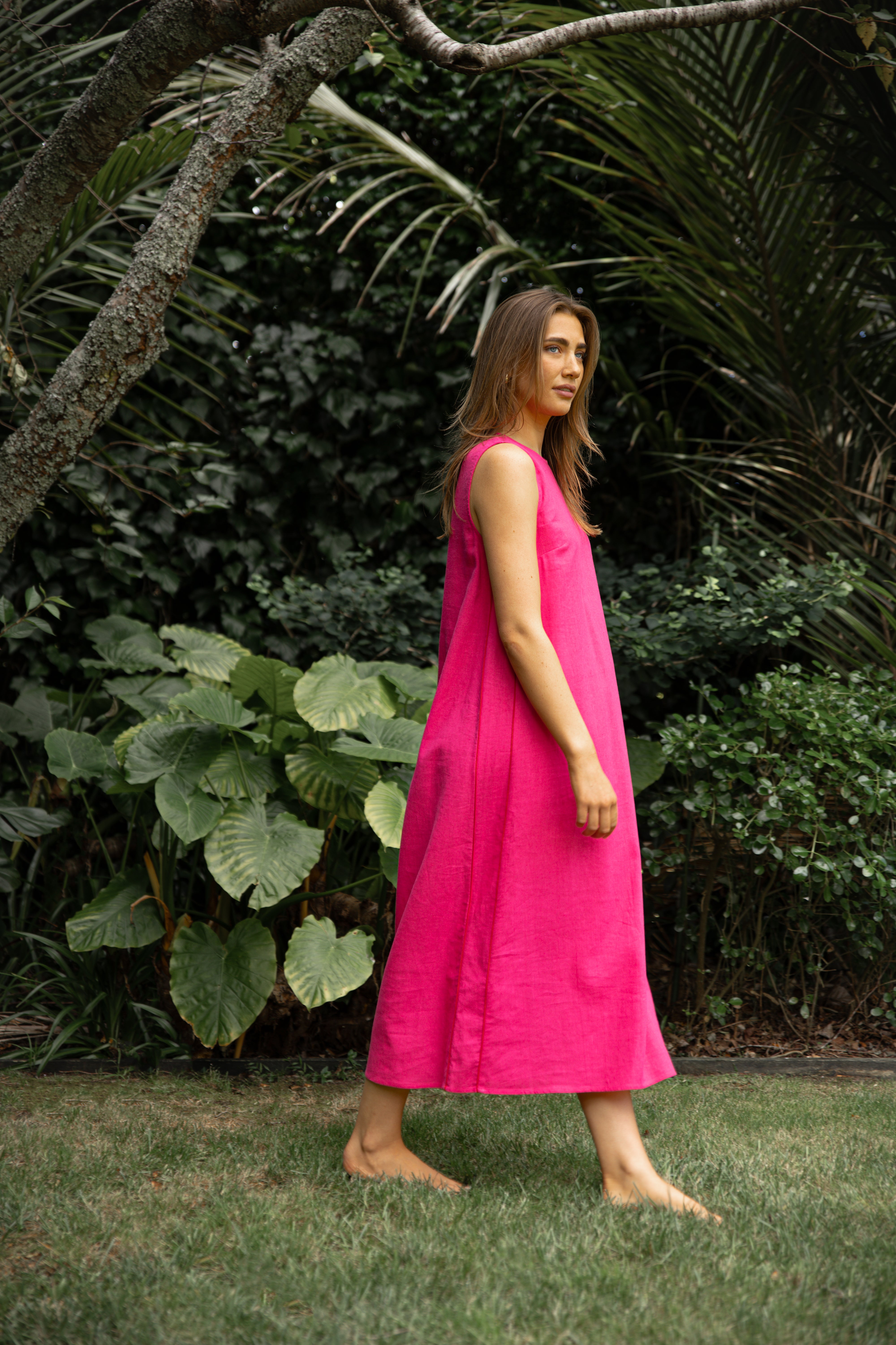 Zora Dress - Fuchsia