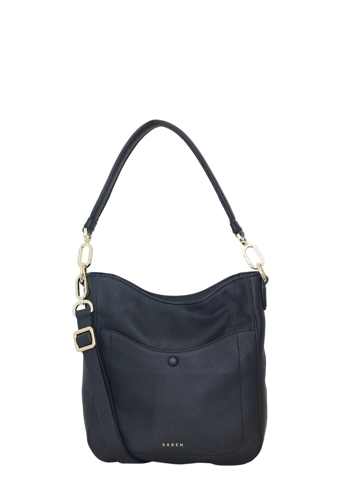 Saben Rebe Shoulder Bag - Black Luxe