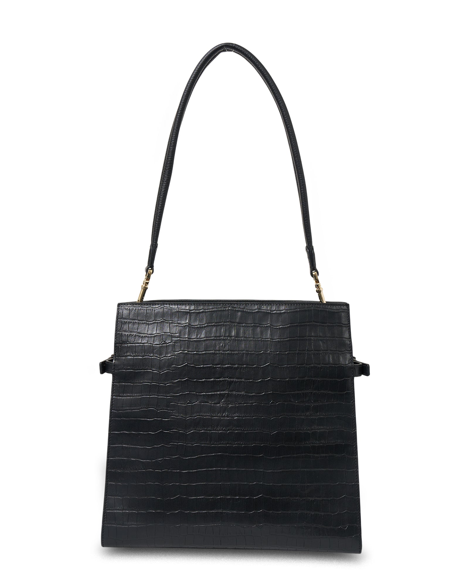 Beatrice Shoulder Bag - Black Croc